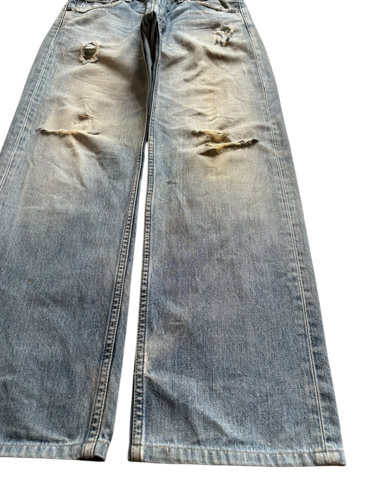 Levi's Vintage 90s Levis 503 Mud Wash Ripped Loose Baggy Jeans Size US 31 - 7 Thumbnail