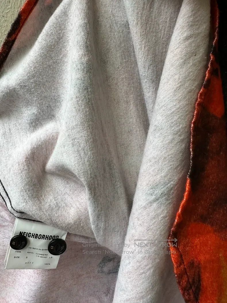 Neighborhood Neighborhood VLONE Co-Branded Flame Shirt Size US S / EU 44-46 / 1 - 7 Thumbnail