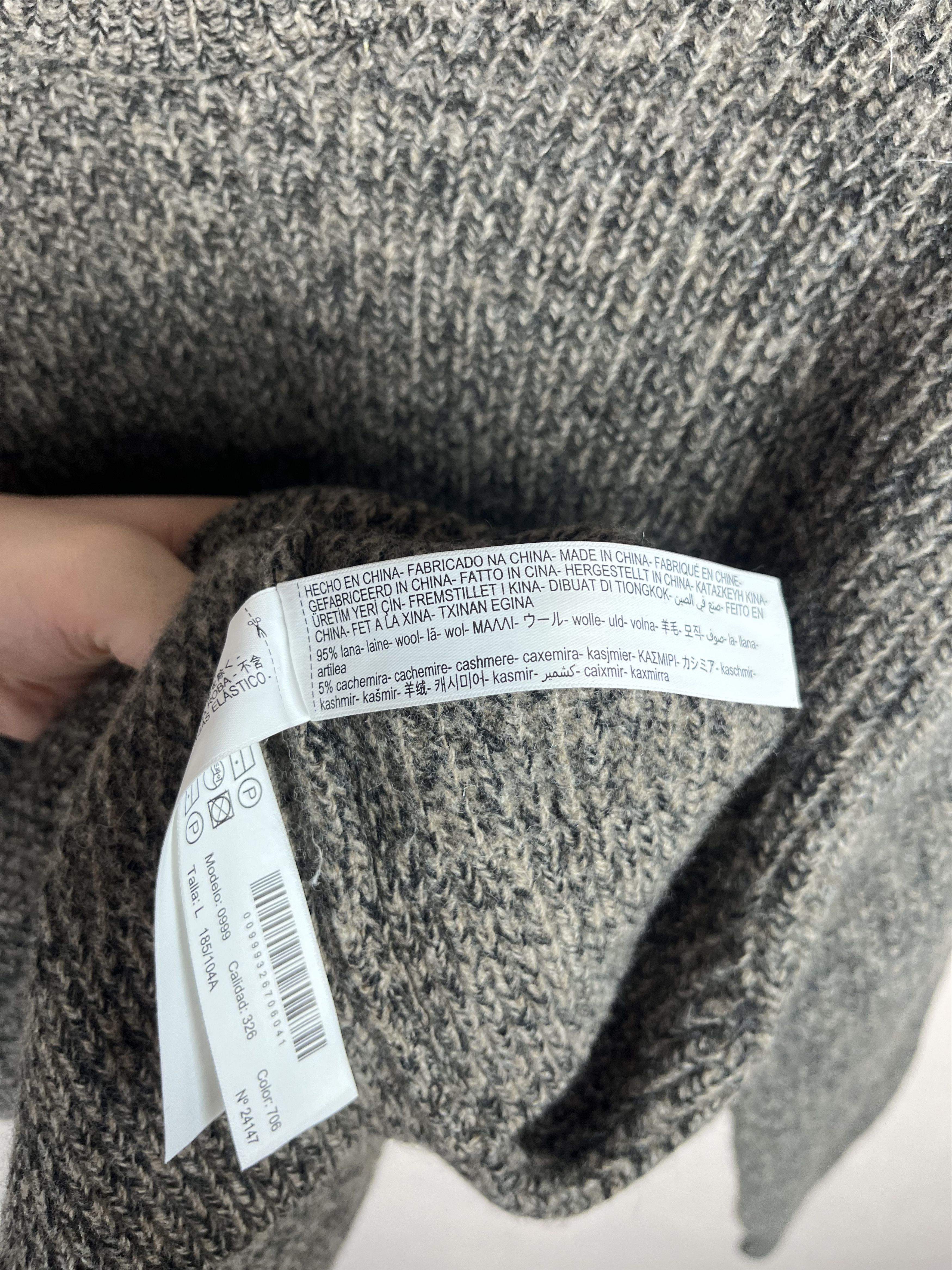 Massimo Dutti Massimo Dutti Sweater Wool Cashmere Long Sleeve Knit Pullove Size US L / EU 52-54 / 3 - 7 Thumbnail