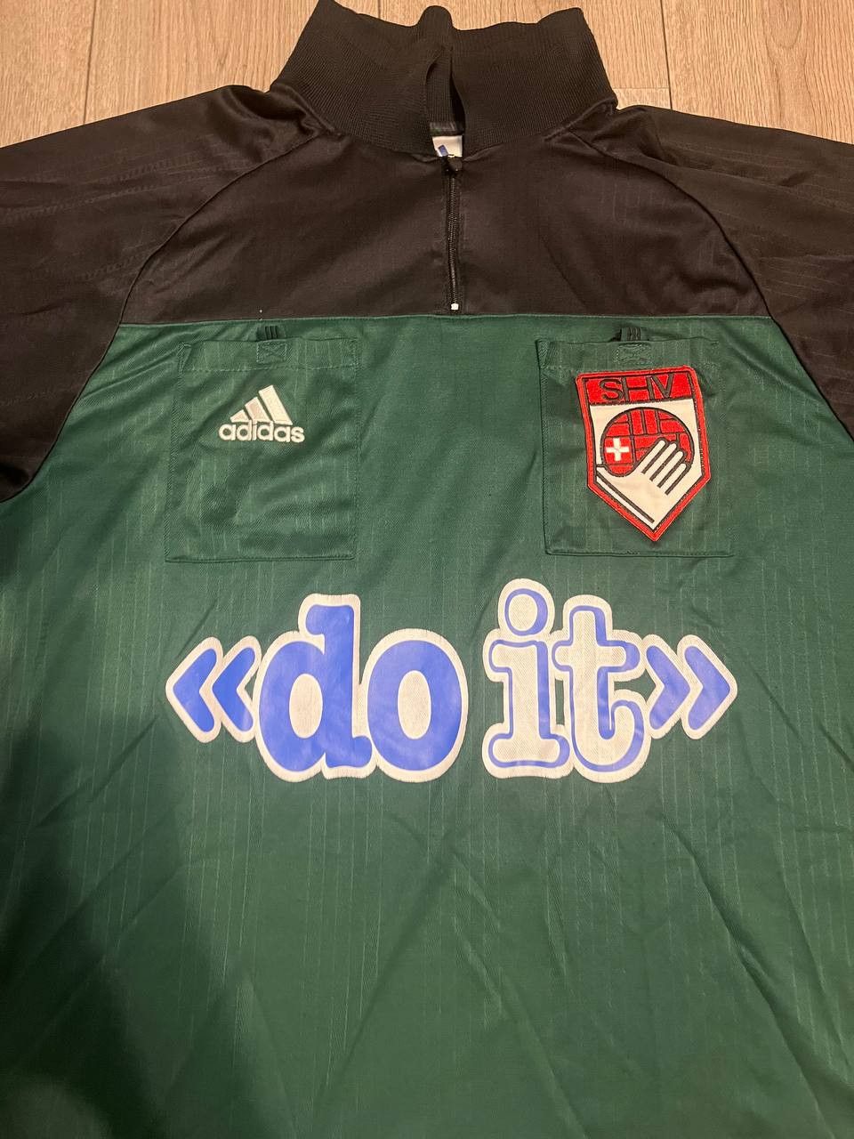 Adidas × Vintage Switzerland Soccer Team Jersey Referee Shirt Adidas Equipm Size US L / EU 52-54 / 3 - 3 Thumbnail