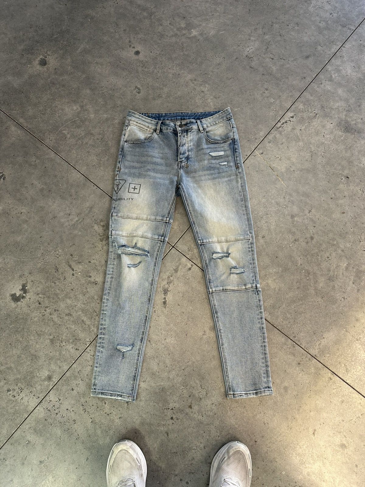 Ksubi Ksubi Enjoy Responsibility Denim Blue Size US 34 / EU 50 - 1 Thumbnail