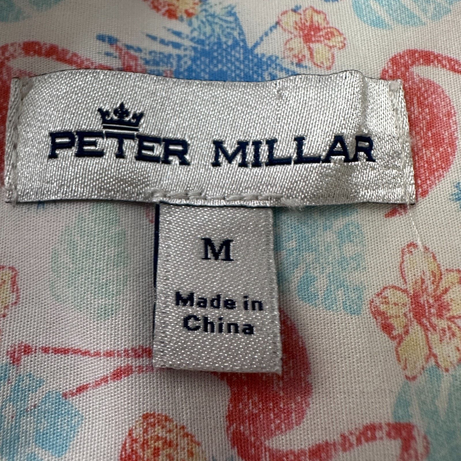 Peter Millar Peter Millar Shirt Men’s M Paradise Short Sleeve Button-Up Size US M / EU 48-50 / 2 - 6 Thumbnail