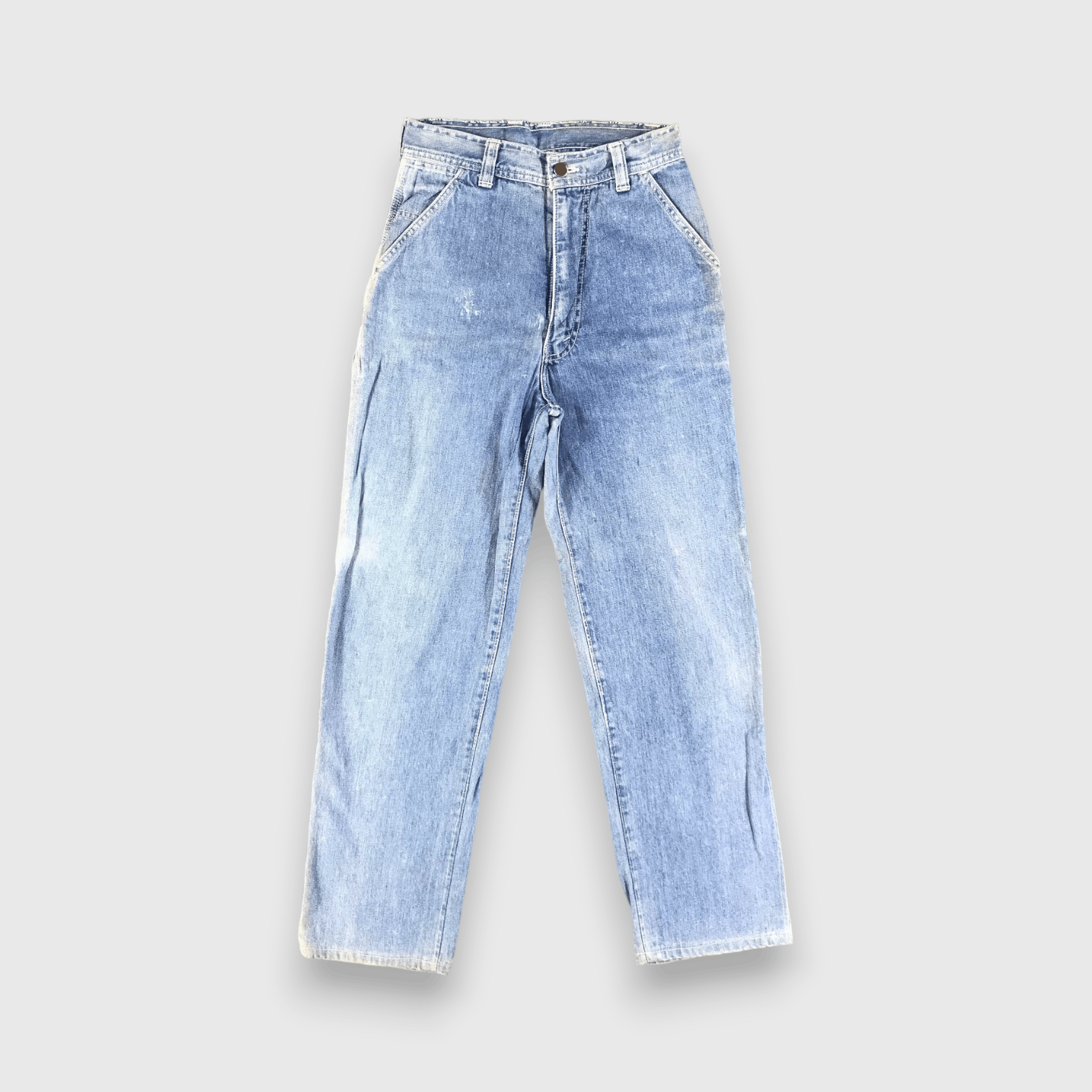 Japanese Brand Vintage Bobson Carpenter Jeans Medium Wash Denim -J2740 Size US 26 / EU 42 - 1 Thumbnail