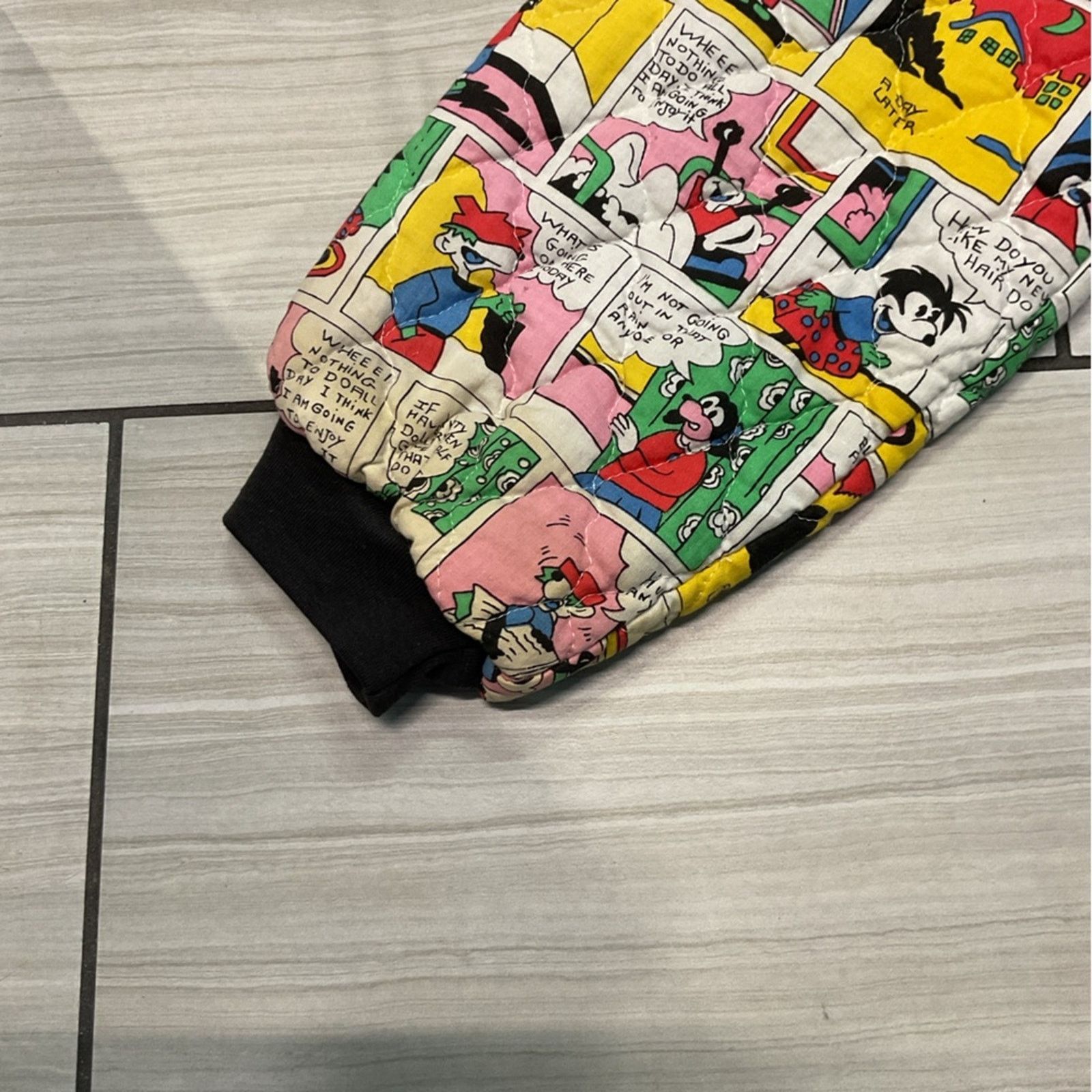 Vintage Vintage Comic Quilted Jacket Size US L / EU 52-54 / 3 - 9 Thumbnail