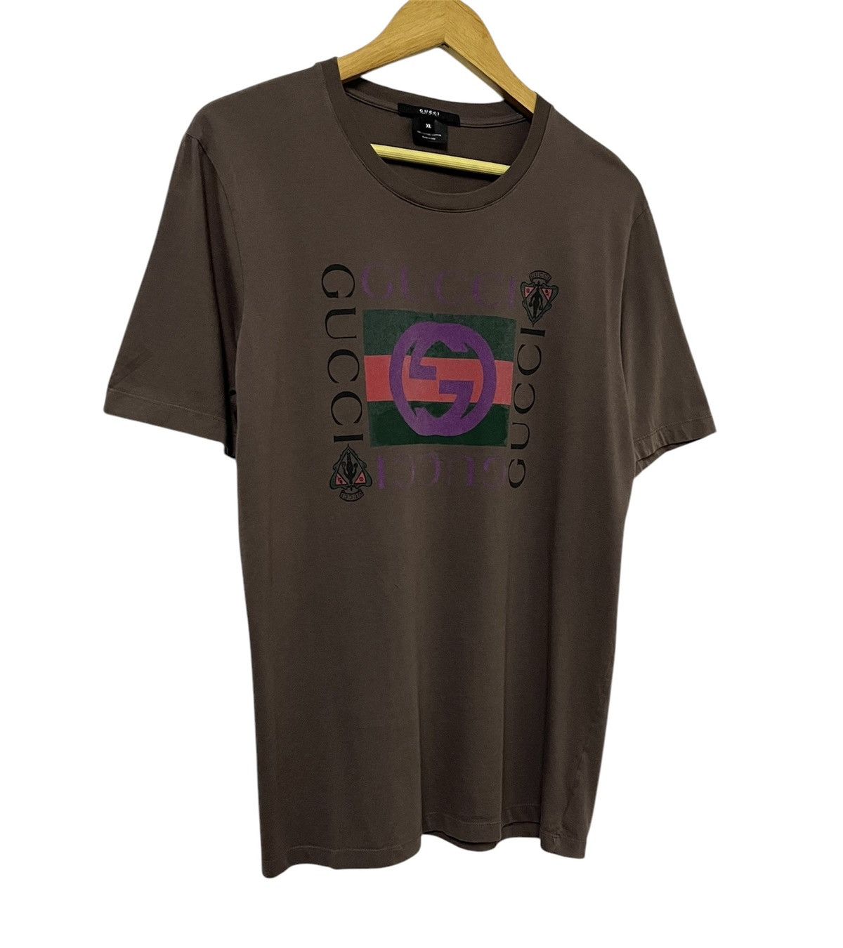Gucci GUCCI ITALY LUXURY BIGO LOGO DESIGNER TSHIRT Size US L / EU 52-54 / 3 - 2 Thumbnail