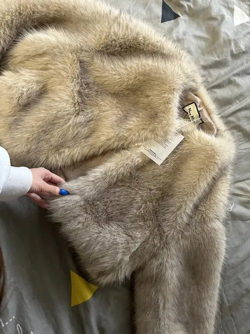 Cropped Faux Fur Coat