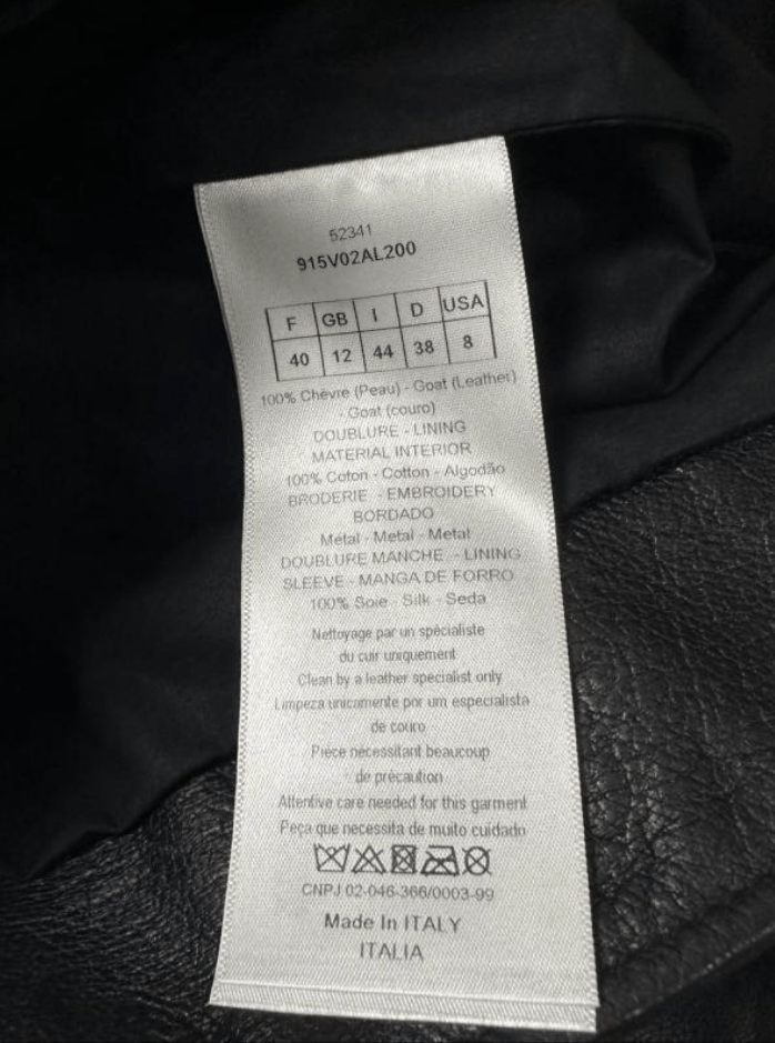 Dior Dior Zip Leather Jacket Size US XXS / EU 40 - 4 Thumbnail