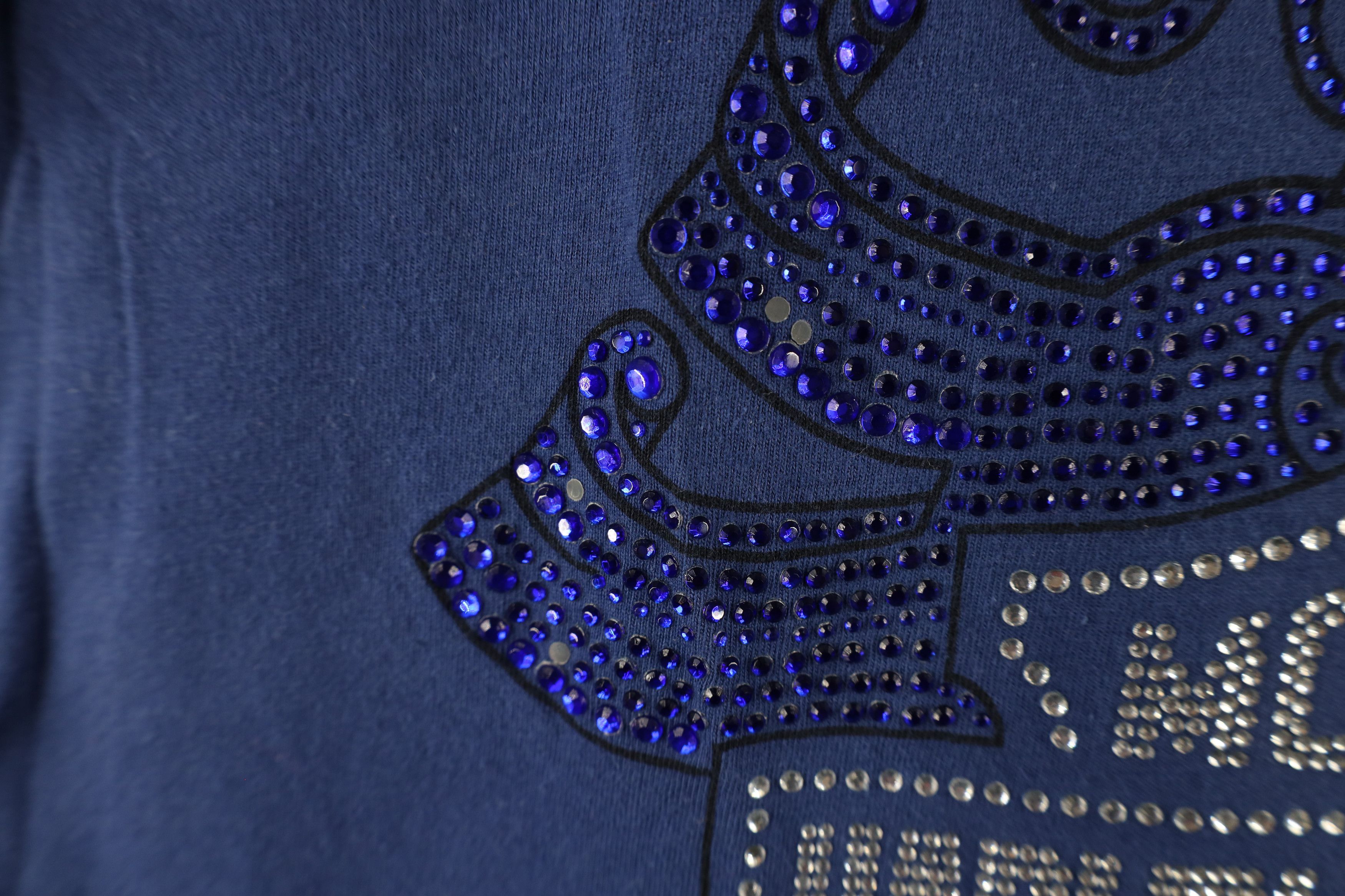 Harley Davidson × Vintage Vintage Y2K Harley Davidson Sequin Jeweled Eagle T-Shirt Size M / US 6-8 / IT 42-44 - 6 Thumbnail