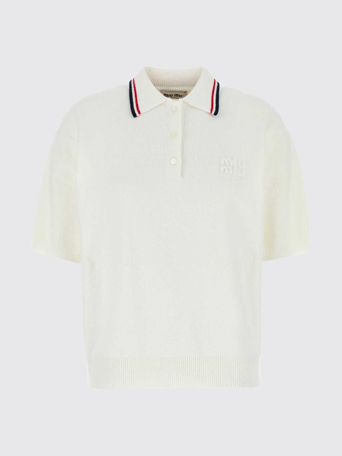 Miu Miu Miu Miu Polo Shirt Woman White Size M / US 6-8 / IT 42-44 - 1 Preview