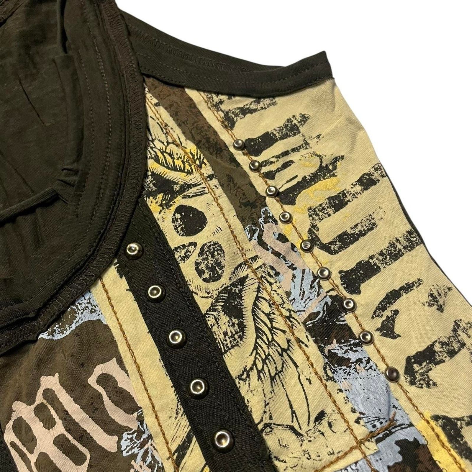 Salvage NWOT Vintage Y2K Salvage grunge punk goth lace-up tank dress Size L / US 10 / IT 46 - 5 Thumbnail