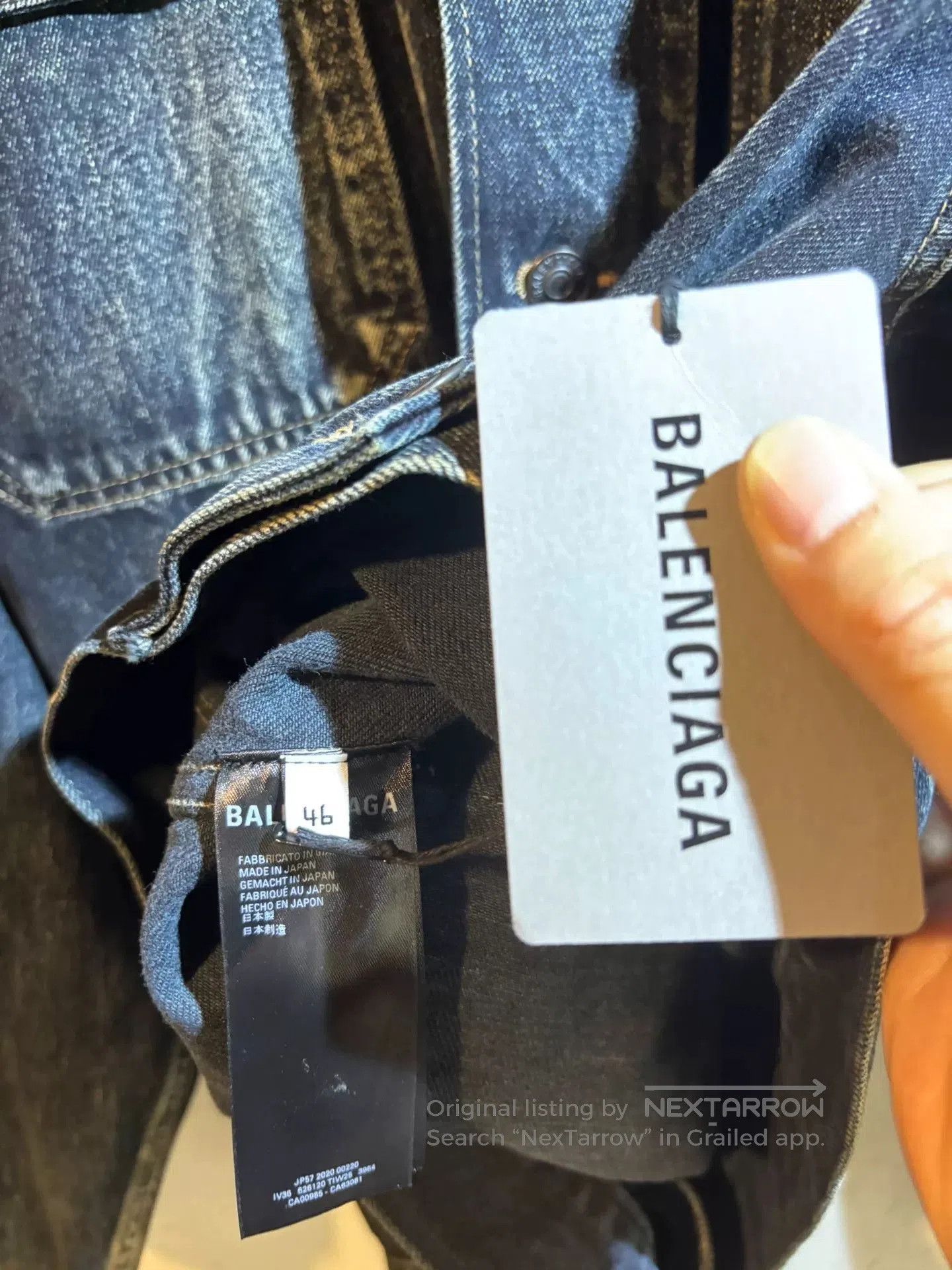 Balenciaga Balenciaga Oversized Denim Jacket. Size US S / EU 44-46 / 1 - 8 Thumbnail