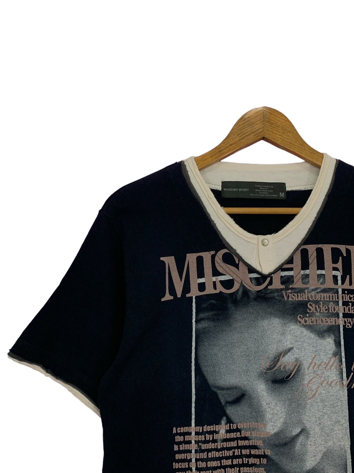 Beauty Beast Mossimo Mischief Girl Photo Poems Model Double Layer Tee Size US M / EU 48-50 / 2 - 7 Thumbnail