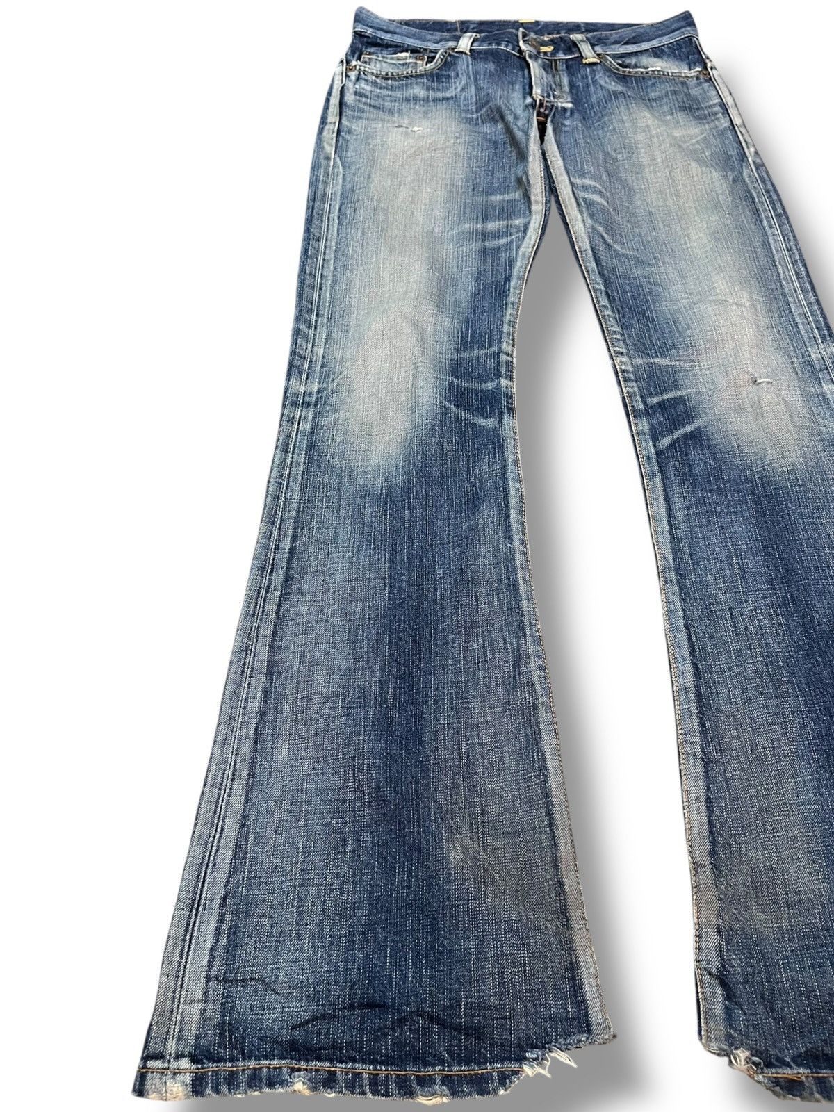Edwin Vintage Edwin Flare Boot Cut Whiskers Denim Size US 31 - 3 Thumbnail
