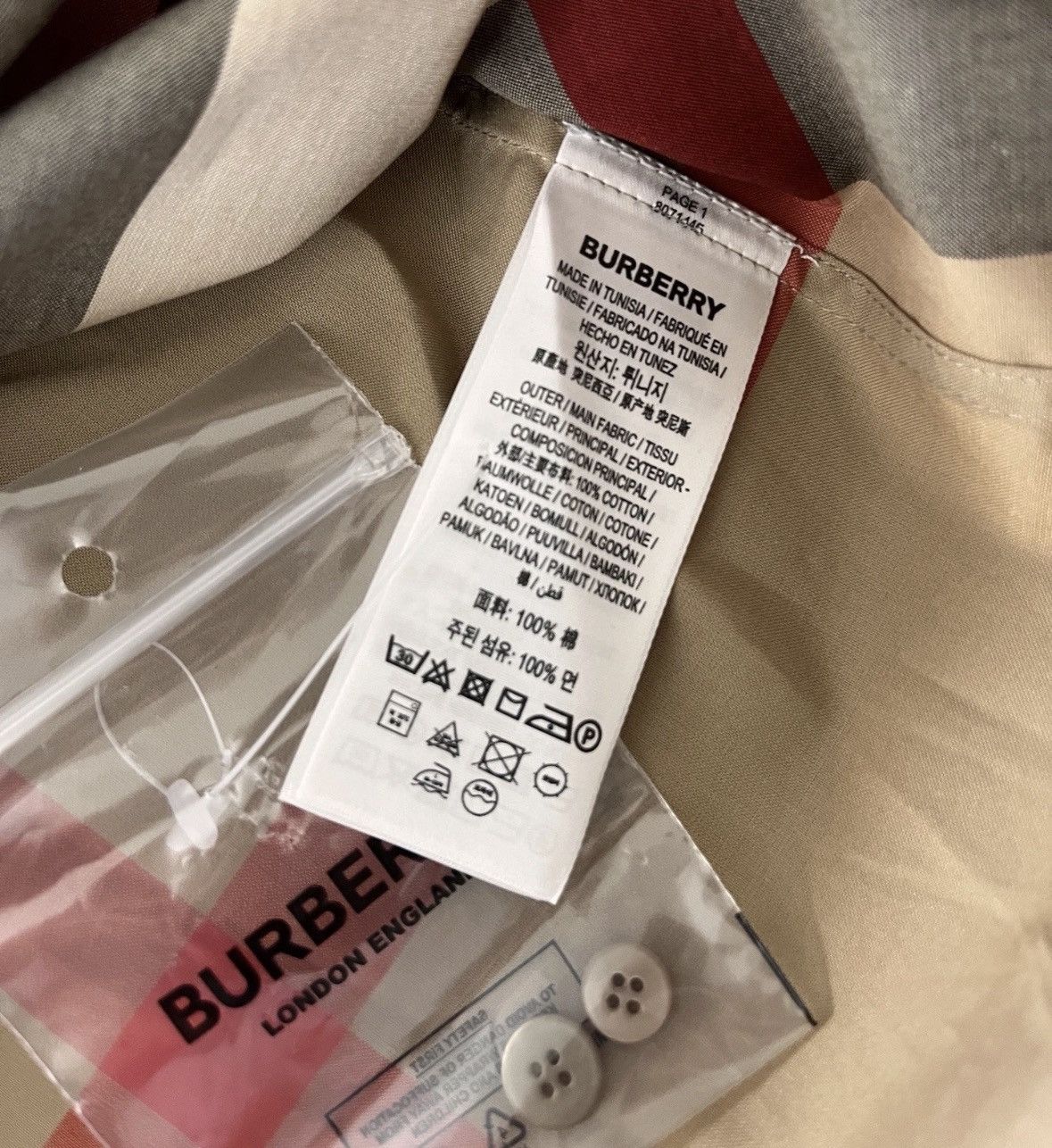 Burberry Burberry Checked Long Sleeve Shirt Size US M / EU 48-50 / 2 - 9 Thumbnail