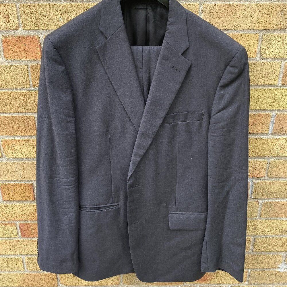 John Varvatos John Varvatos Worsted Wool Premium Tailored Single Needle S Size 44R - 2 Thumbnail