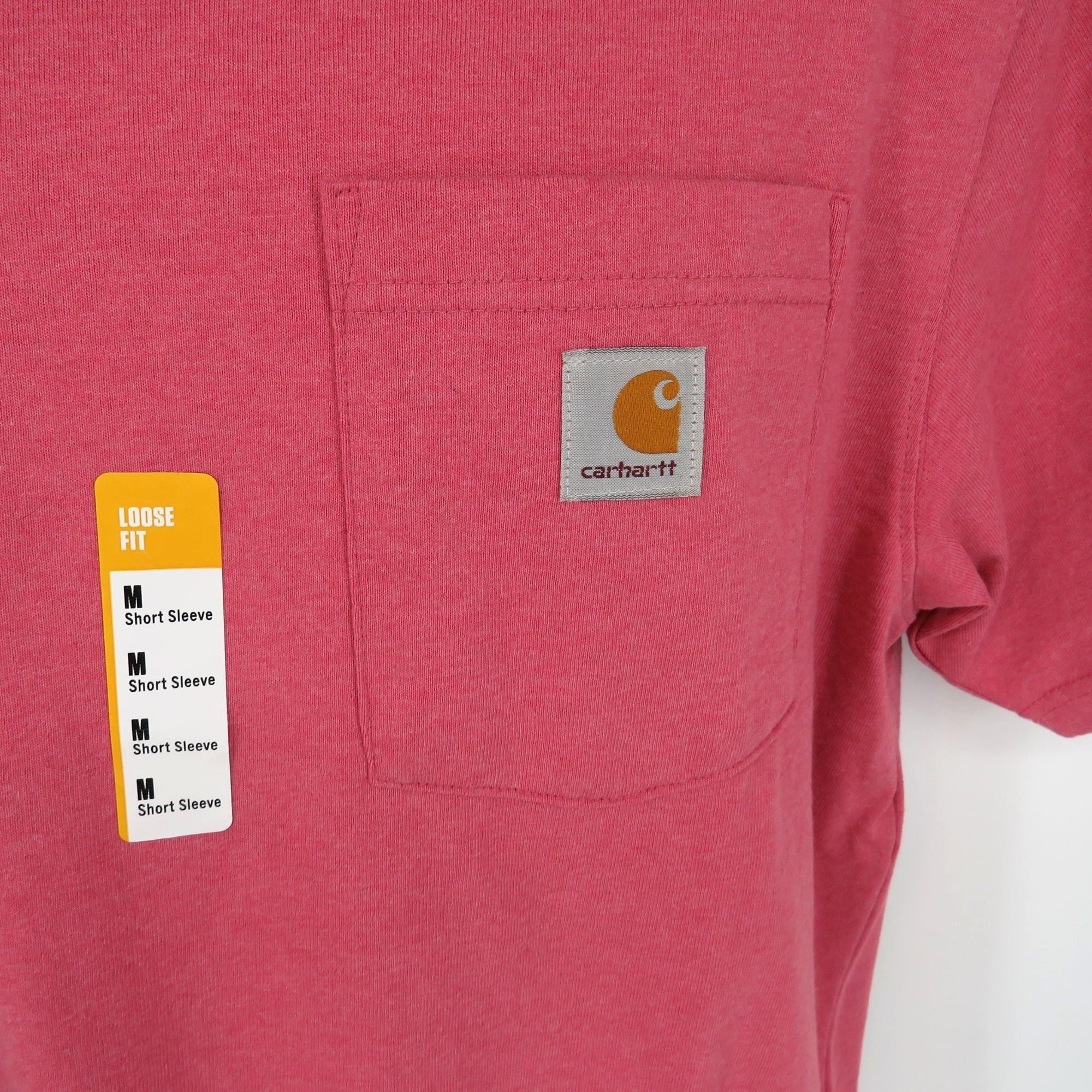 Carhartt Carhartt Men's Loose Fit Heavyweight Pocket T-Shirt M Red He Size US M / EU 48-50 / 2 - 2 Thumbnail