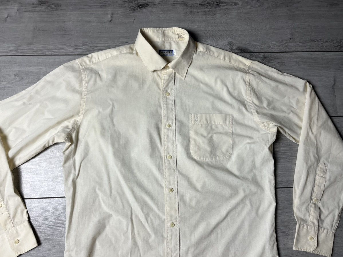 Yves Saint Laurent Vintage 80s Yves saint Laurent formal shirt size Large Size US L / EU 52-54 / 3 - 3 Thumbnail