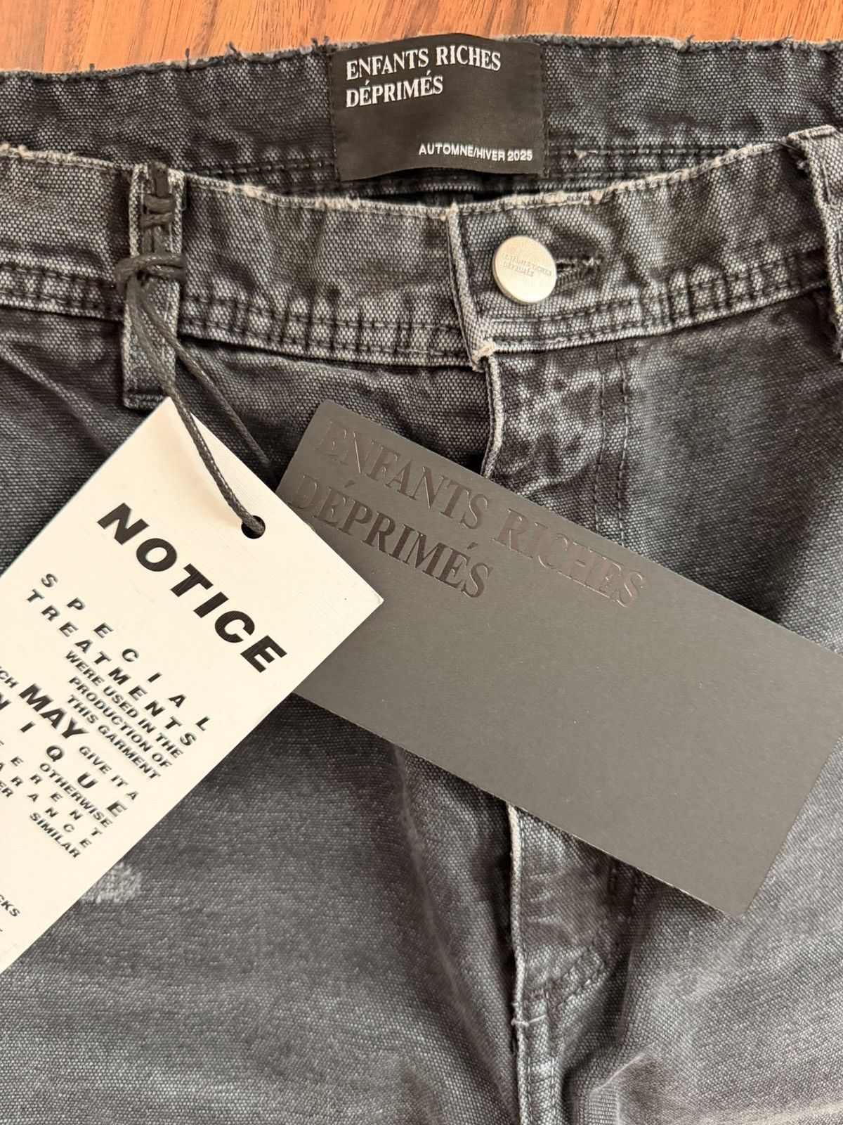 Enfants Riches Deprimes Paint-Splattered Distressed Wide-Leg Jeans Size US 36 / EU 52 - 3 Thumbnail