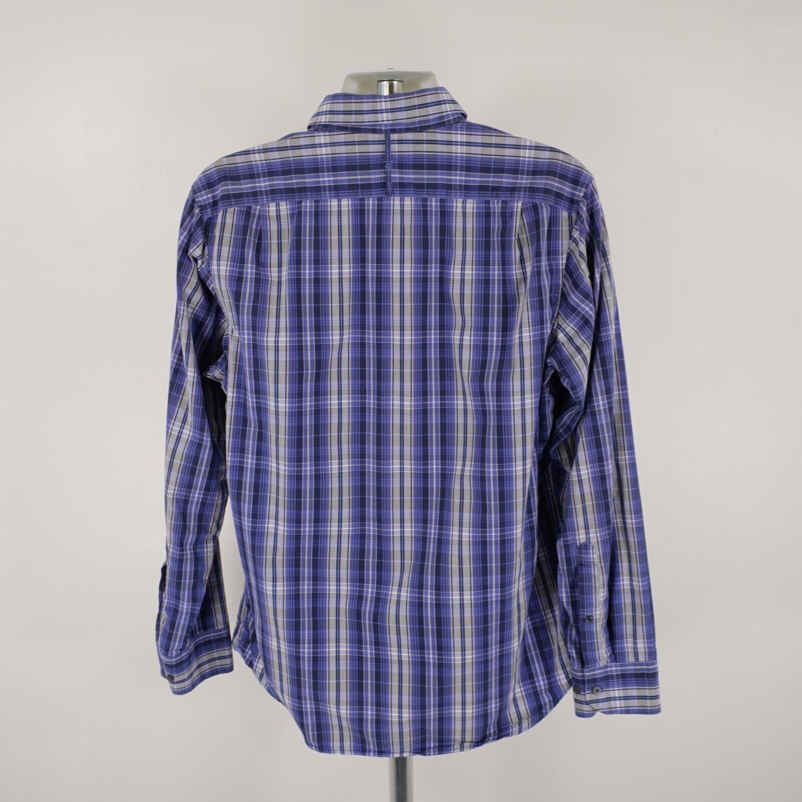 Banana Republic Banana Republic Blue Plaid Pocket Collared Button Down Large Size US L / EU 52-54 / 3 - 7 Thumbnail