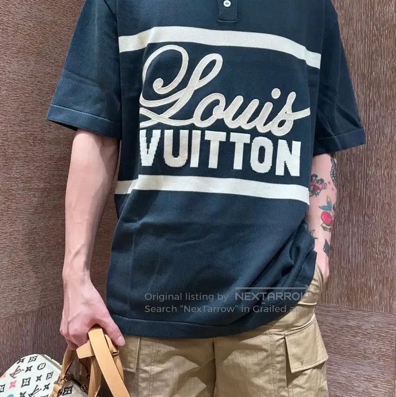 Louis Vuitton Louis Vuitton Men's Green Cotton Polo Shirt . Size US S / EU 44-46 / 1 - 3 Thumbnail