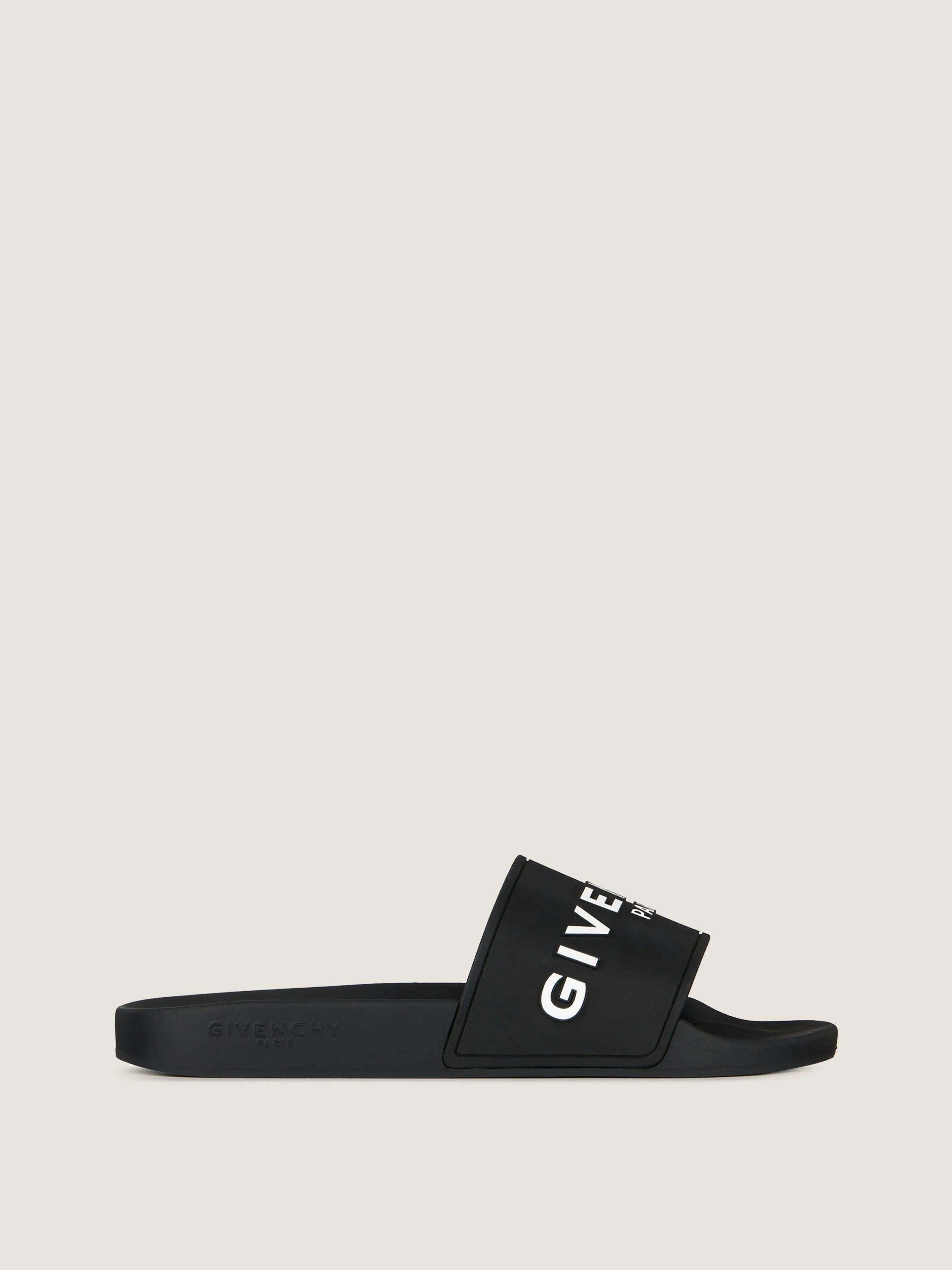 Givenchy o1srvl11e1225 Rubber Slides in Black Size US 12 / EU 45 - 1 Thumbnail