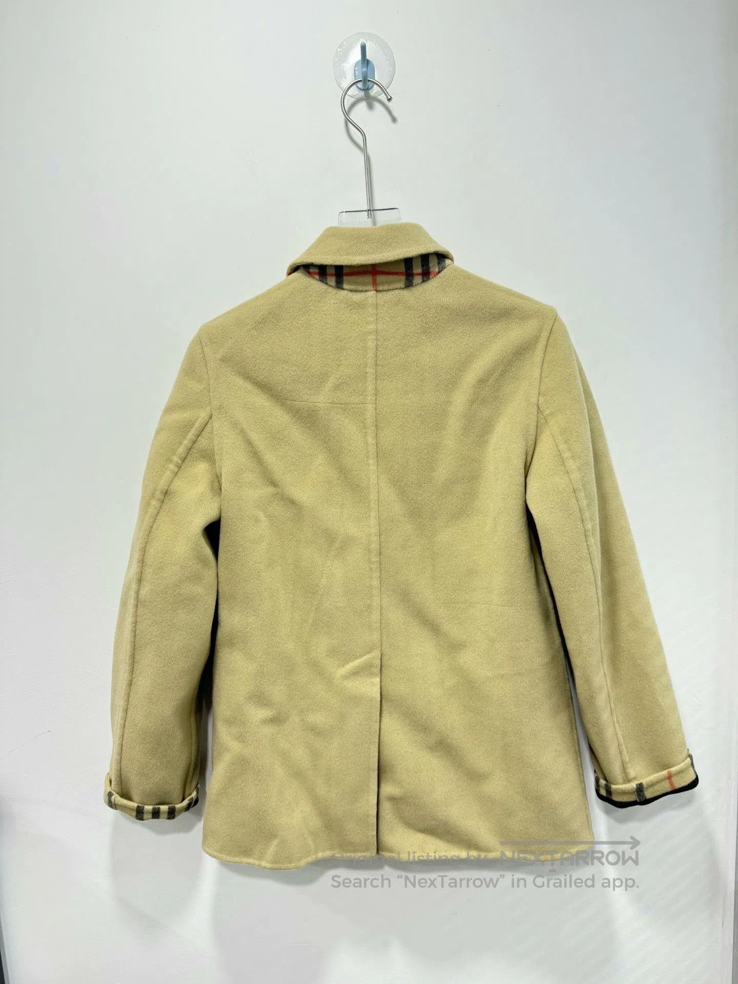 Burberry Burberry Solid Lapel Wool Coat. Size S / US 4 / IT 40 - 2 Thumbnail