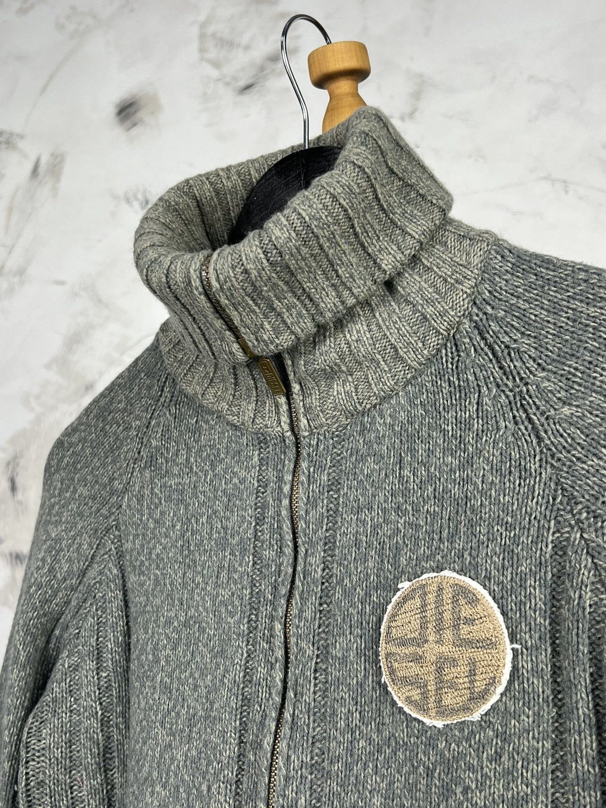 Diesel Vintage Diesel Wool Zip Knit Sweater Size S - M Size US M / EU 48-50 / 2 - 7 Thumbnail