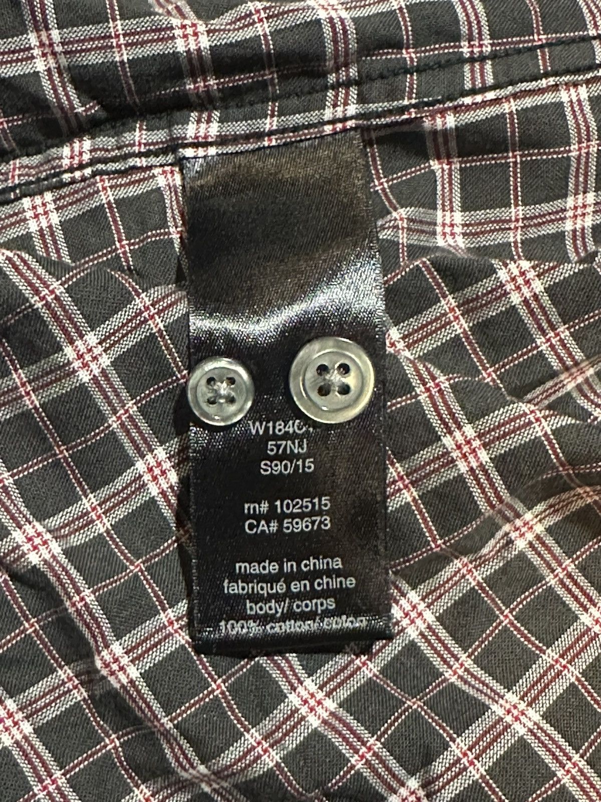 John Varvatos John Varvatos Black/Red Button Up Size US L / EU 52-54 / 3 - 3 Thumbnail