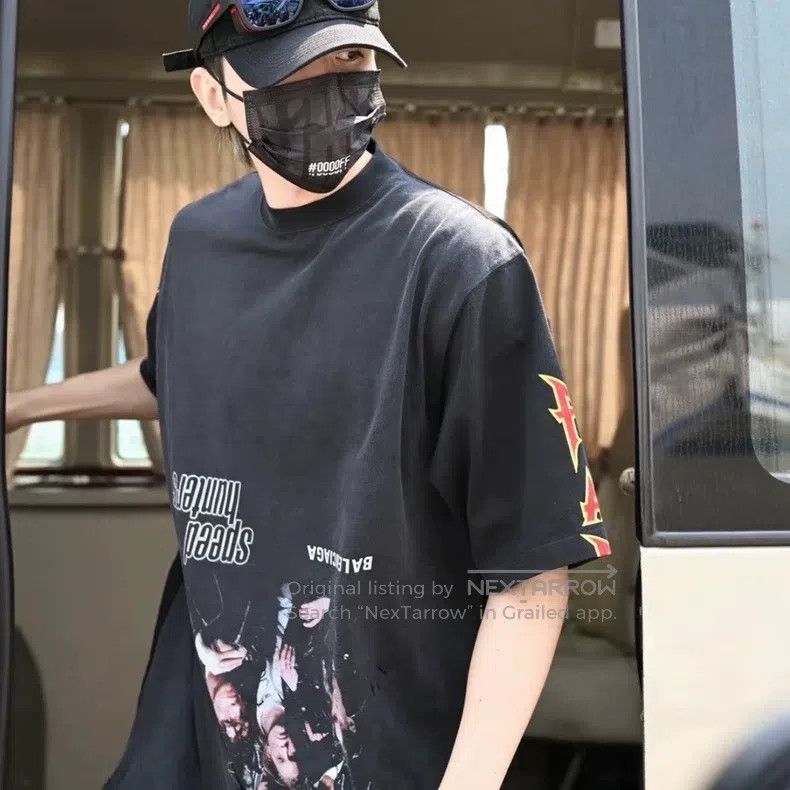 Balenciaga Balenciaga Inverted old splicing short sleeves Size US L / EU 52-54 / 3 - 5 Thumbnail