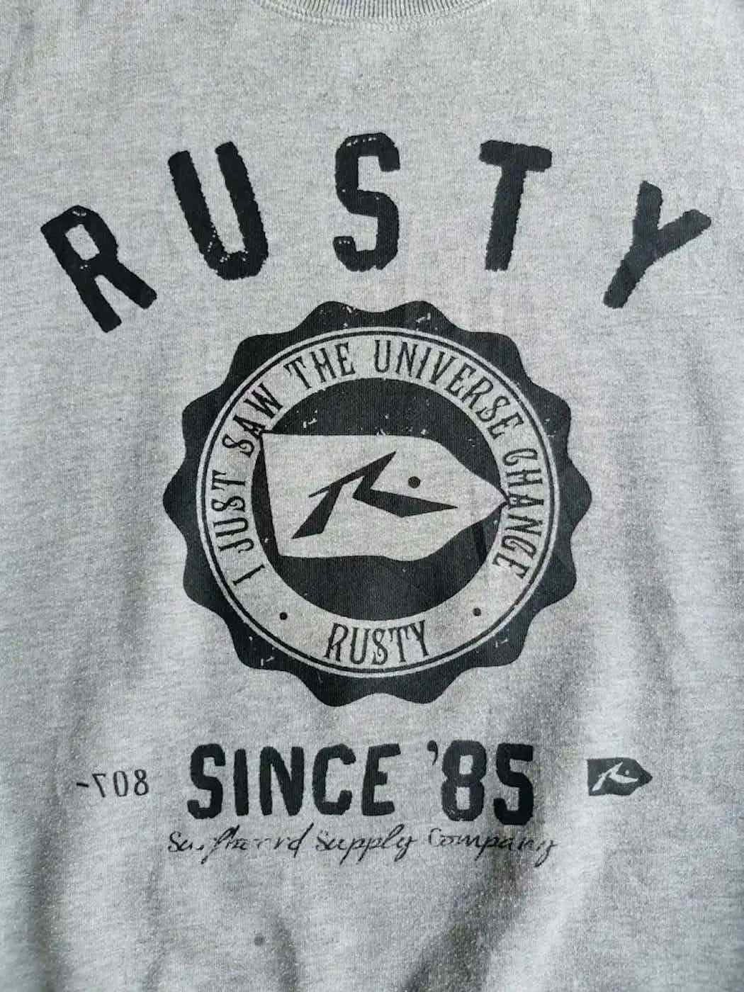 Rusty Vintage Rusty Big Logo Sweatshirt Size US L / EU 52-54 / 3 - 3 Thumbnail