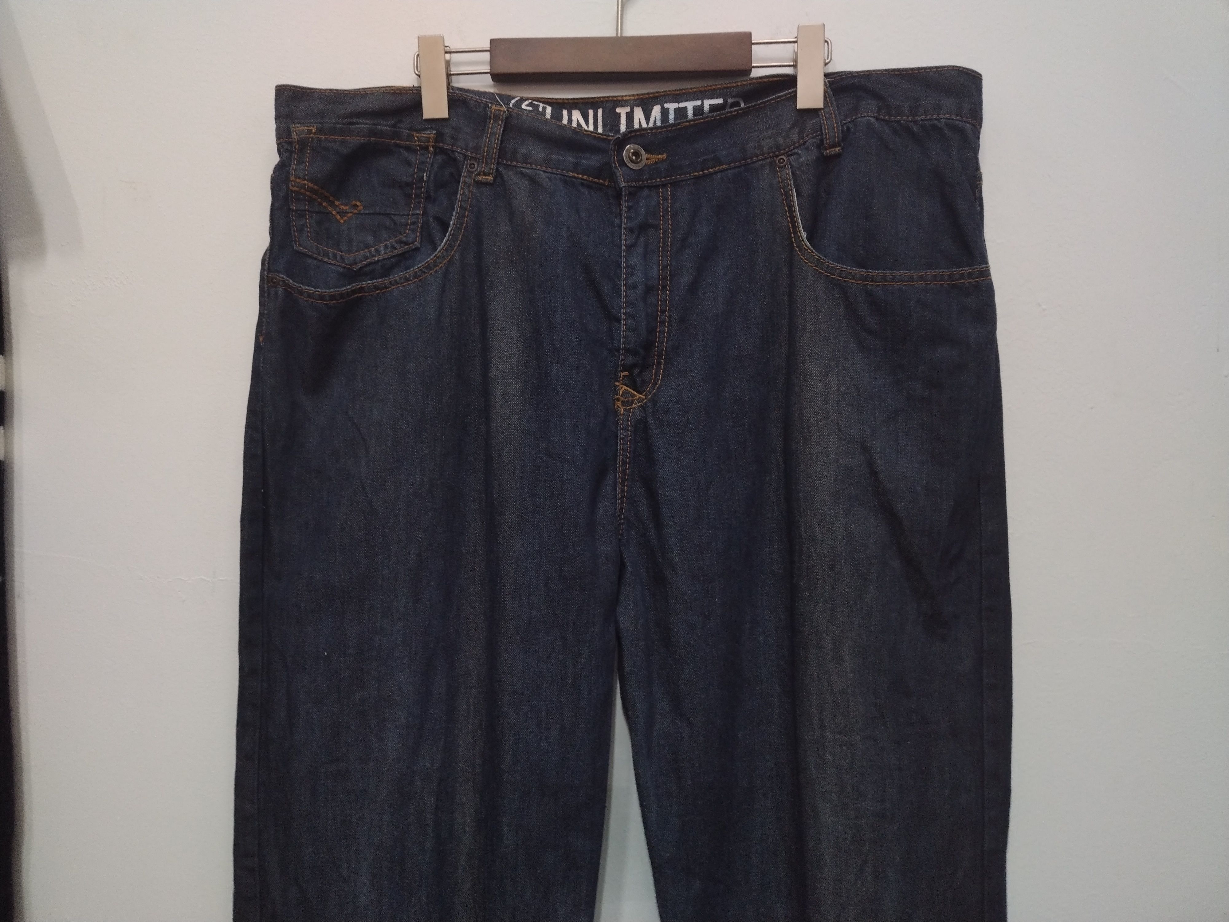 Ecko Unltd. Big size Ecko unltd Baggy Jeans nice design straight loose Size US 42 / EU 58 - 5 Thumbnail