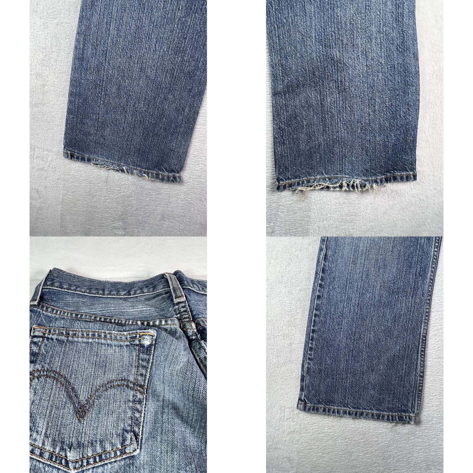 Levi's VINTAGE Levi's 527 Jeans Mens Regular Bootcut Denim Blue 30in Inseam 33x30 90s USA Cowboy Distressed Size US 33 - 9 Thumbnail