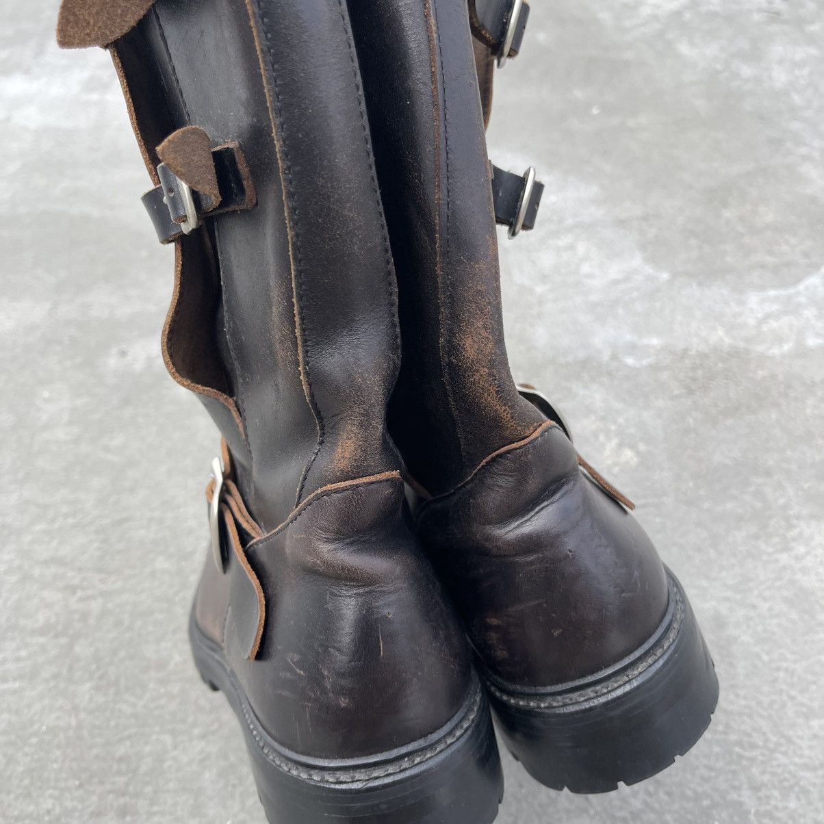 Y's Yohji Yamamoto Y’s Red Label Engineer Belted Buckle Boots Size US 8 / EU 41 - 7 Thumbnail