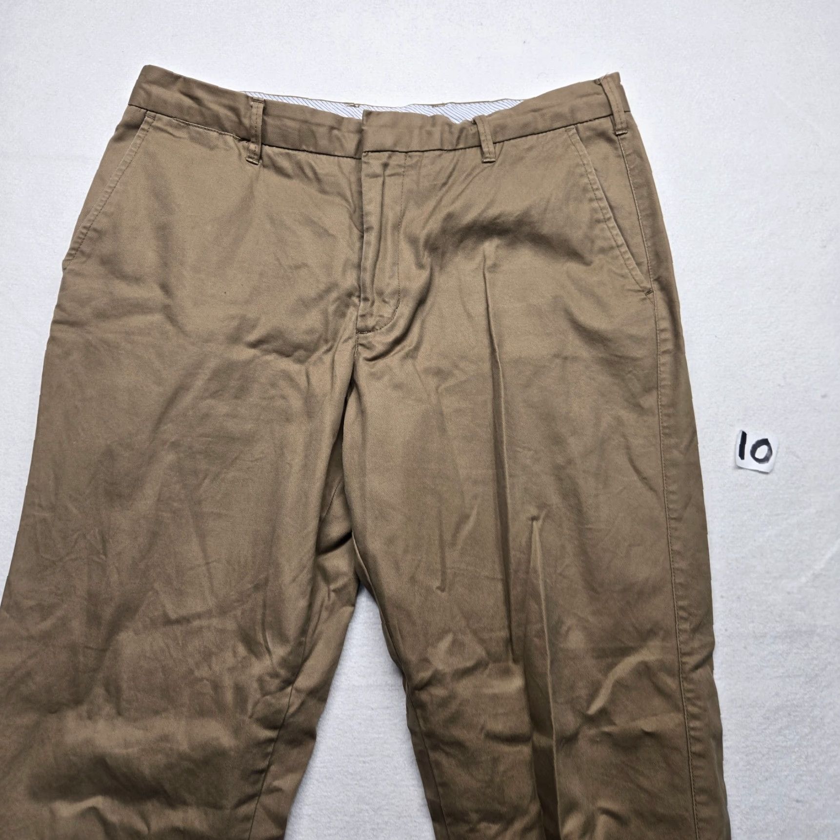 Merona Merona Beige Chino Pants Men 34x32 Pleated Regular Straight Leg Cotton Size US 34 / EU 50 - 2 Thumbnail