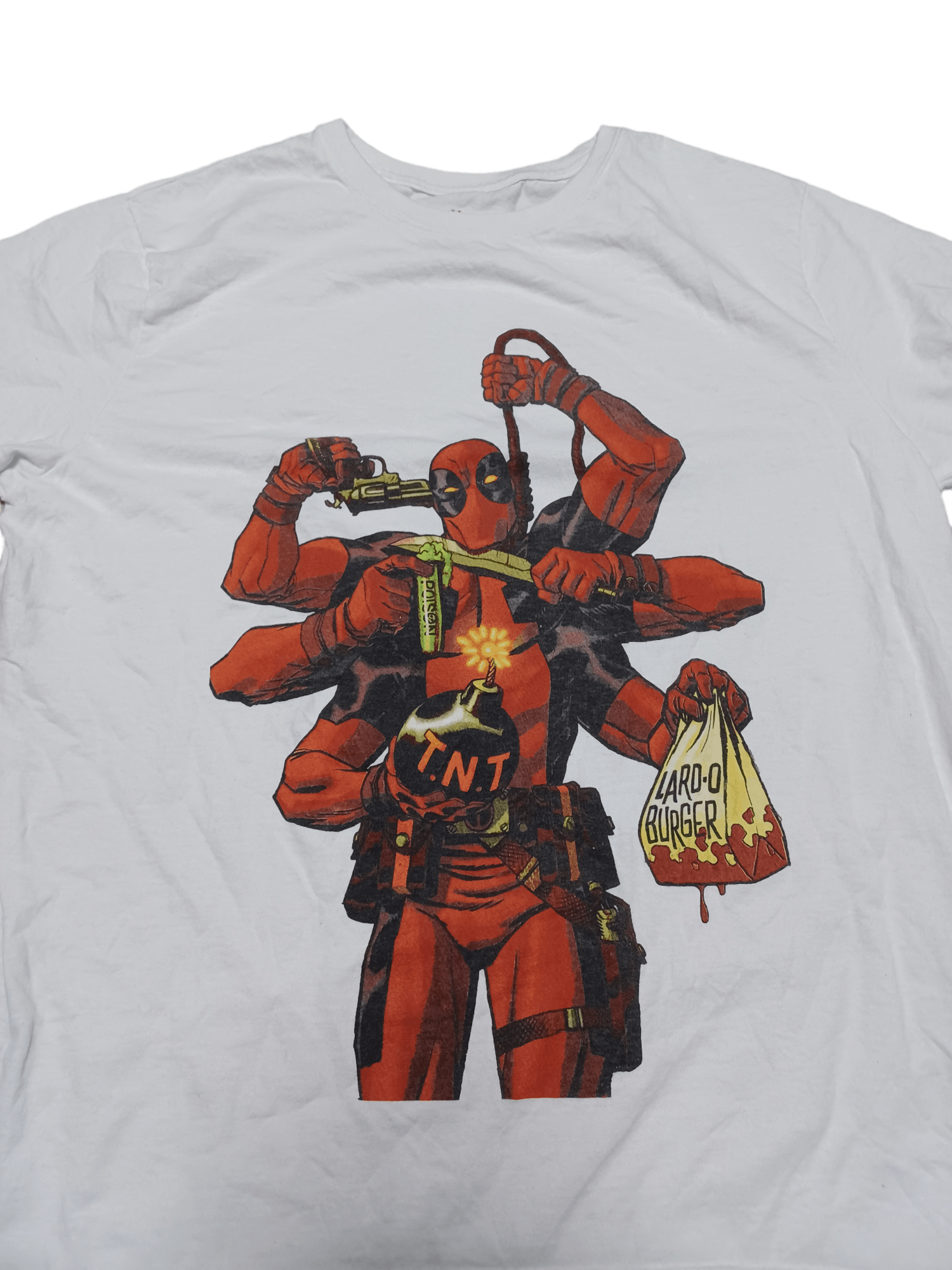Hanes HANES X DEADPOOL BIGPRINT OVERSIZE CRAZY TEE HONDURAS Size US L / EU 52-54 / 3 - 2 Thumbnail