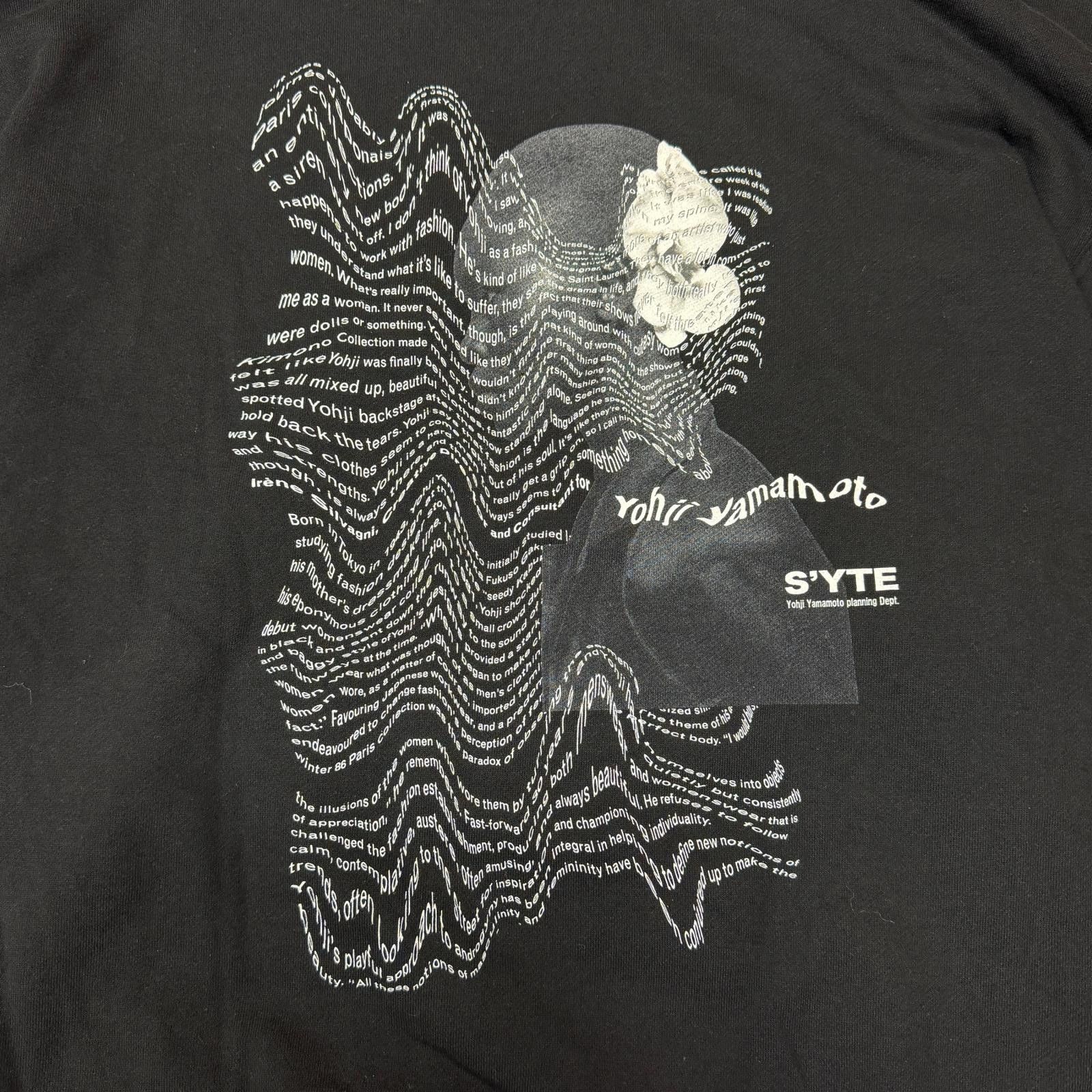 Yohji Yamamoto S’YTE Yohji Yamamoto"WHITE FLOWER" GRAPHIC HOODIE Size US XL / EU 56 / 4 - 3 Thumbnail