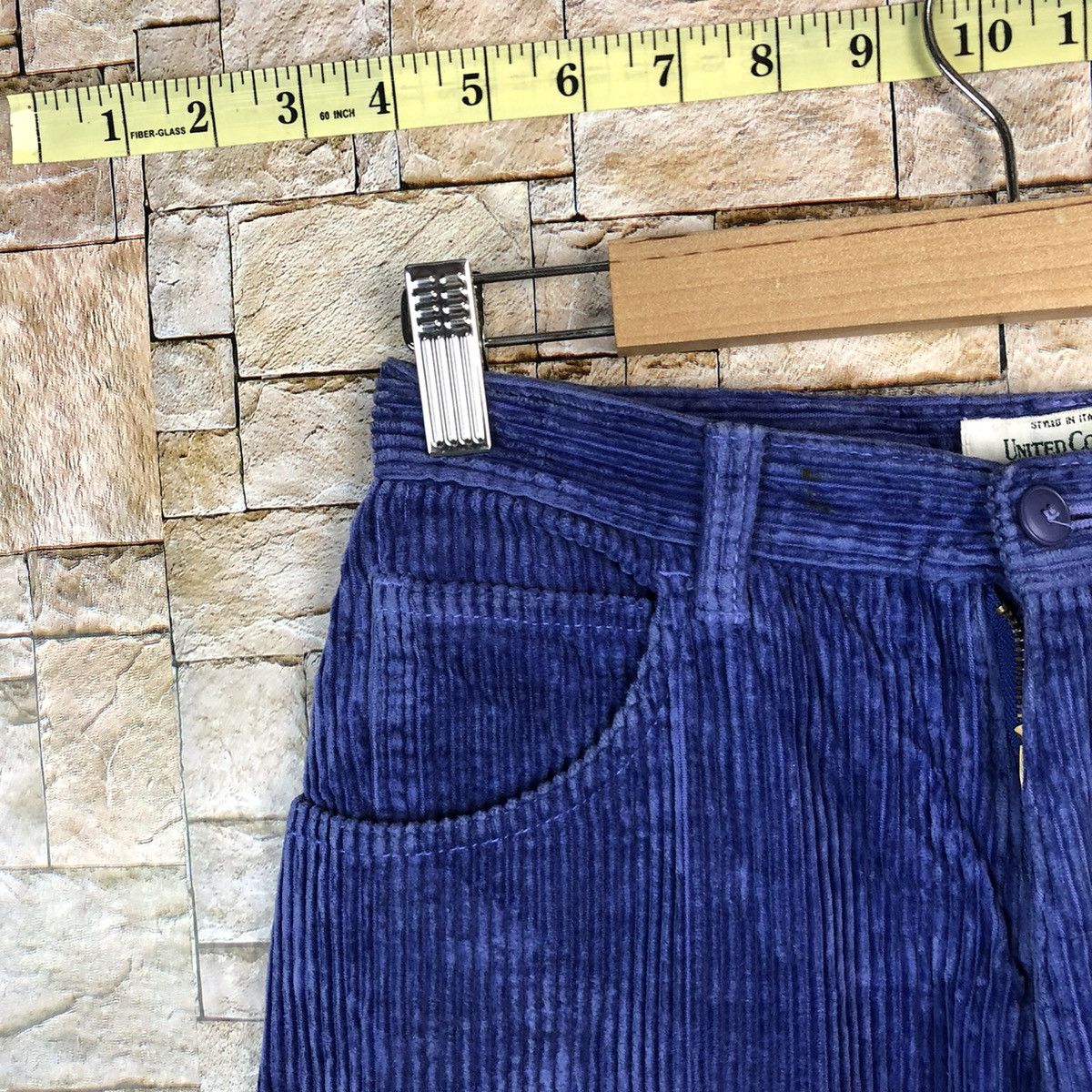 United Colors Of Benetton United Colors Of Benetton Blue Conduroy Pants #A1166 Size 24" / US 00 / IT 34 - 7 Thumbnail