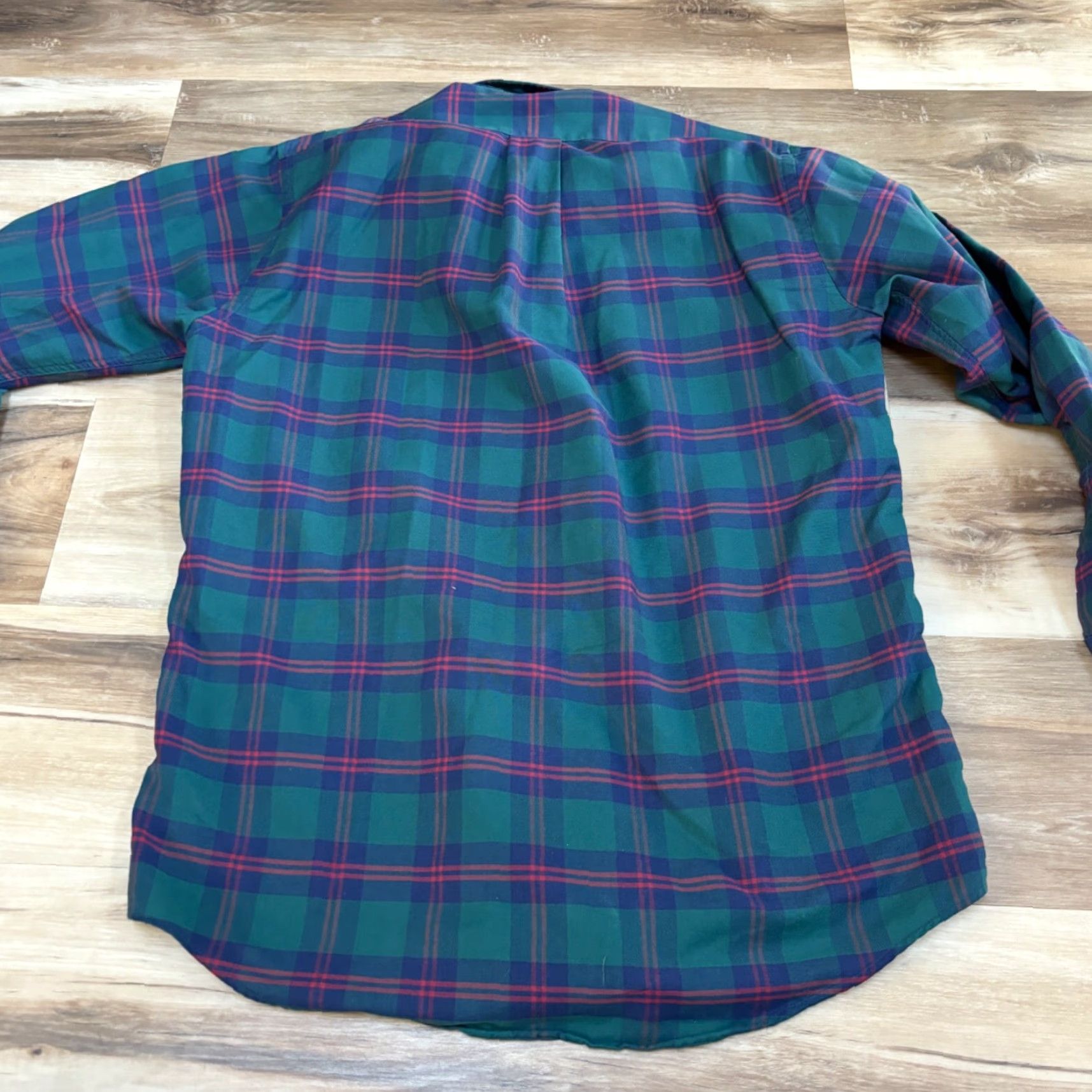 Vintage Vintage LL Bean Shirt Mens Medium 15.5 - 33 Tartan Plaid Twill Sport USA 90s Size US M / EU 48-50 / 2 - 7 Thumbnail