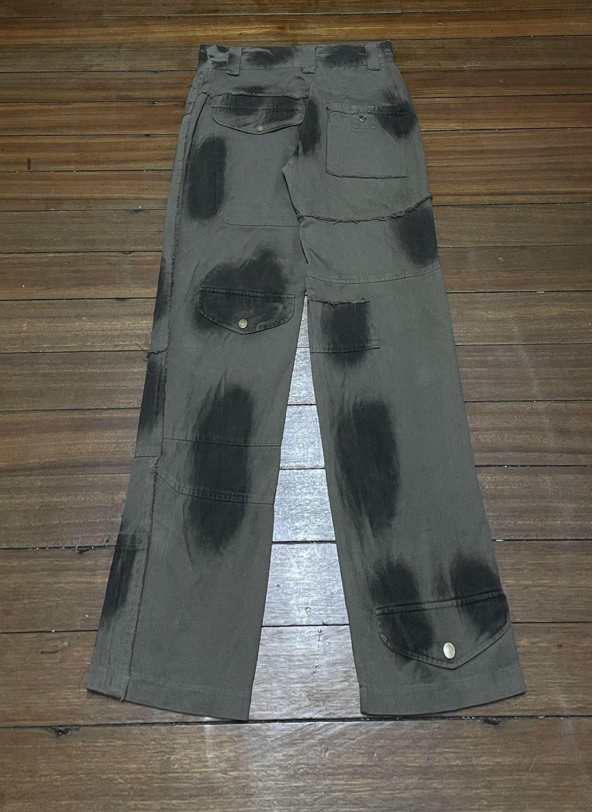 14th Addiction × Japanese Brand × Le Grande Bleu (L.G.B.) Rare Vintage Japanese Brand Order Plus Tactical Pants 2000s Size US 33 - 2 Thumbnail