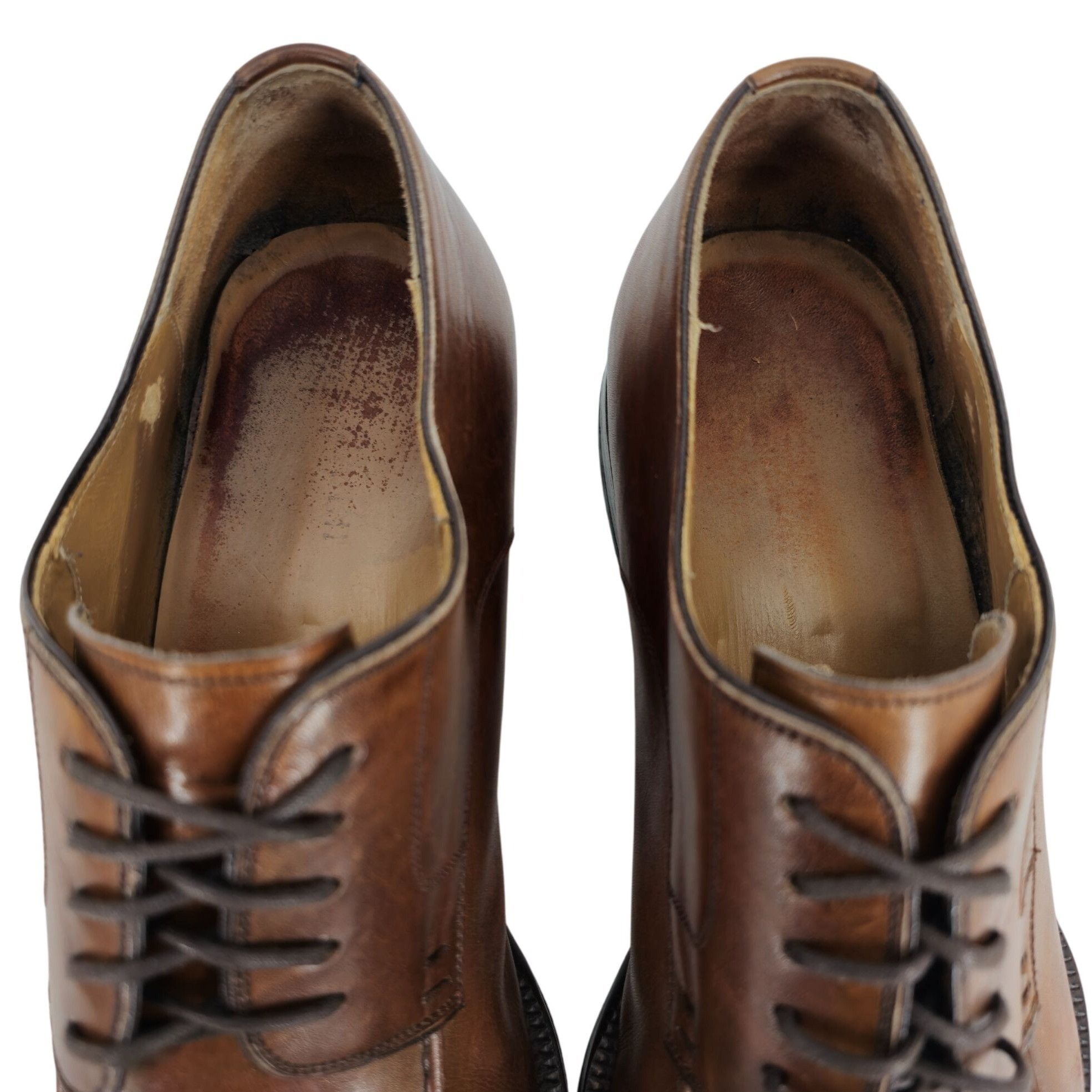 Magnanni Magnanni Spain Men's 11 Brown Leather Dress Shoes Split-toe Size US 11 / EU 44 - 4 Thumbnail