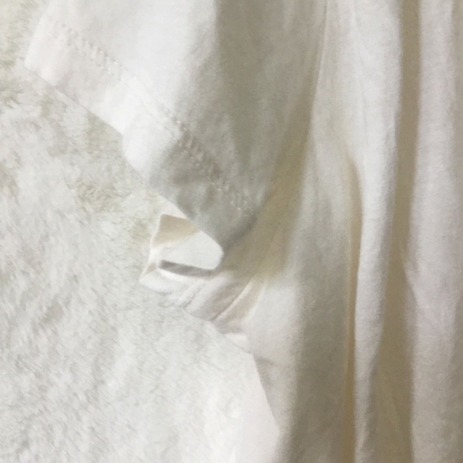 Anthropologie Anthropologie White Draped Short-Sleeve Crop T-Shirt Size XL / US 12-14 / IT 48-50 - 4 Thumbnail