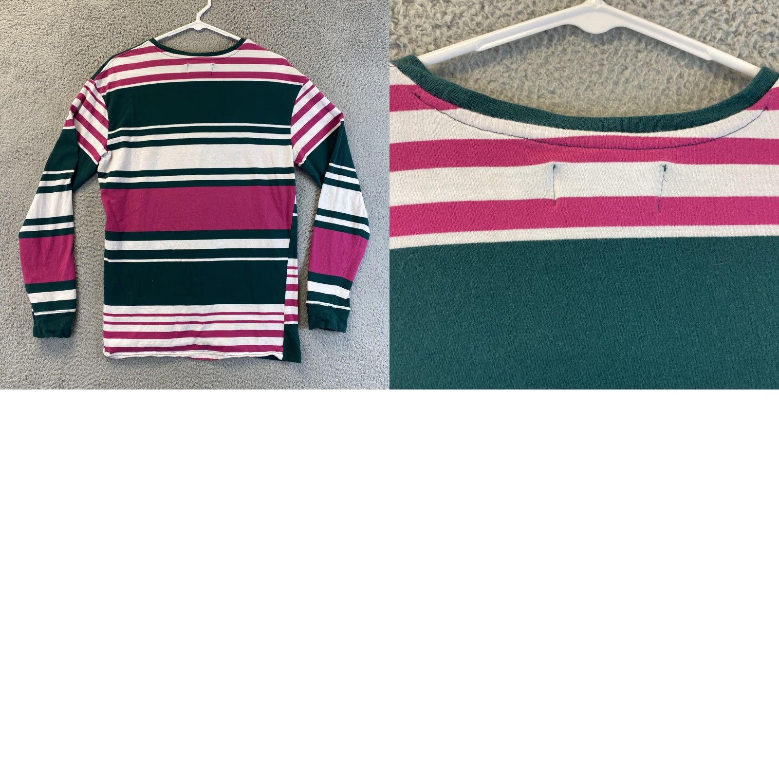 Pacsun PacSun Men's Long Sleeve Stripe Shirt Green Size M 72-36 Mens Size US M / EU 48-50 / 2 - 8 Thumbnail
