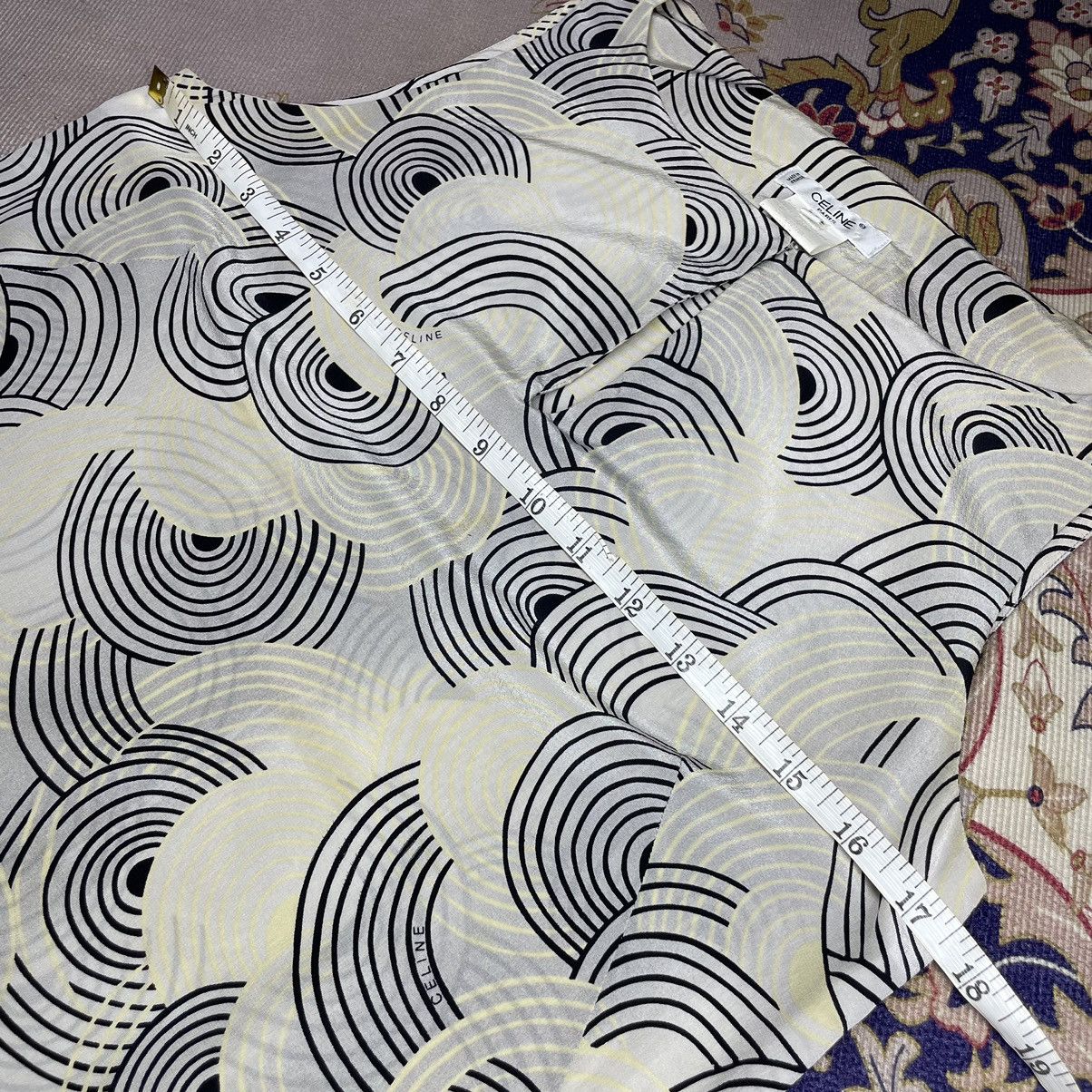 Celine 110* Vintage Celine FullSuit Silk Dress Size S / US 4 / IT 40 - 21 Thumbnail