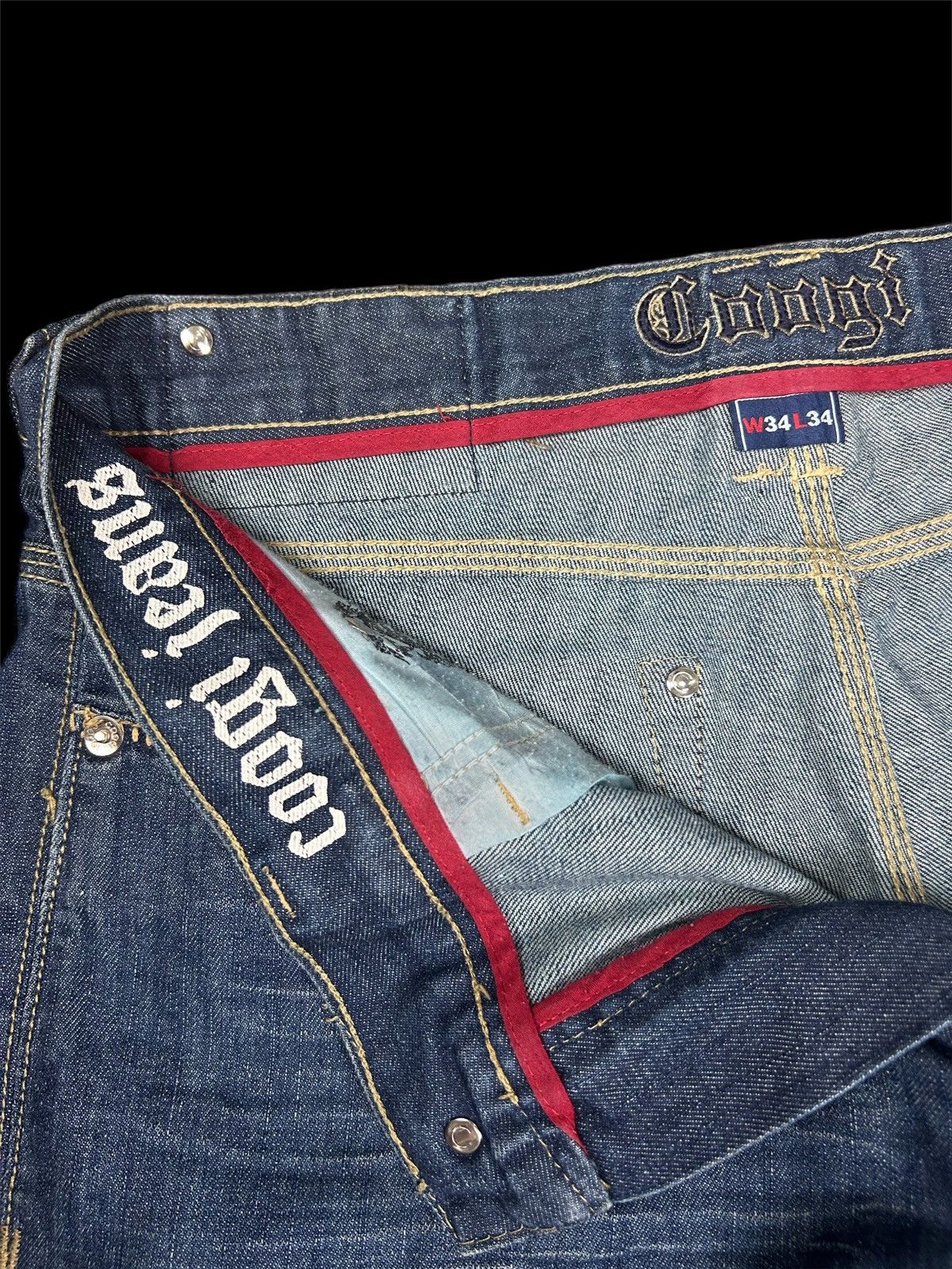 Coogi Coogi Wide Leg Embroidered Jeans Size US 34 / EU 50 - 6 Thumbnail