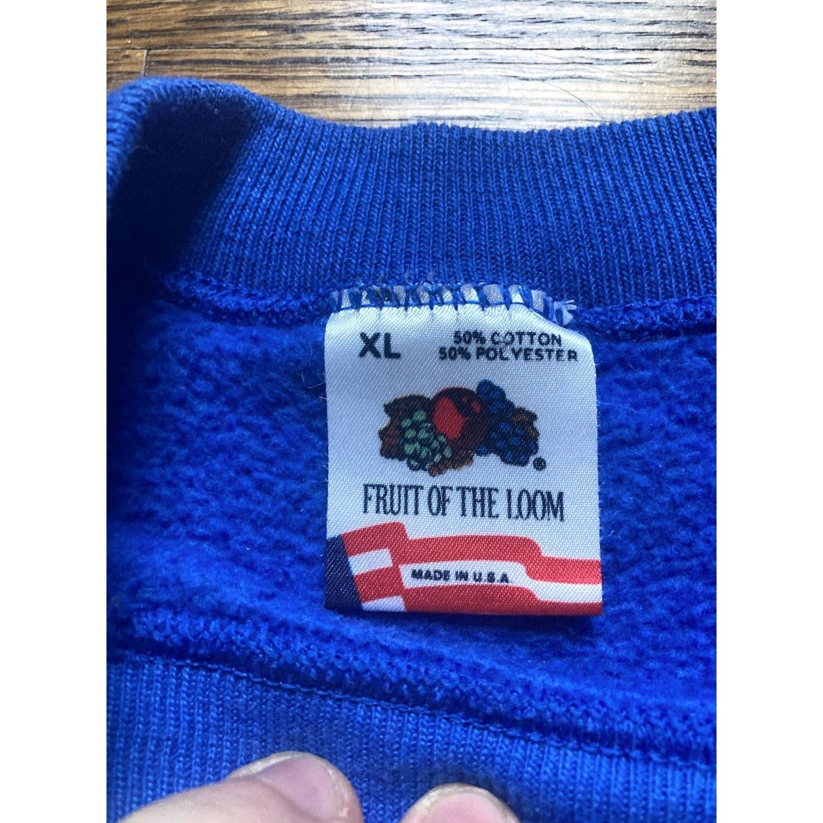 Fruit Of The Loom VINTAGE University Of Nashville State USA Sweatshirt Size XL White 90s Size US XL / EU 56 / 4 - 5 Thumbnail