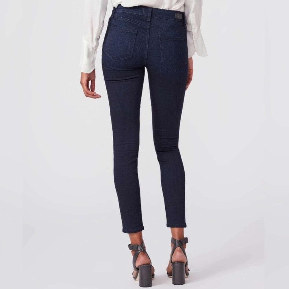 PAIGE Hoxton Ankle Jeans High Rise Skinny Lana Dark Wash 27