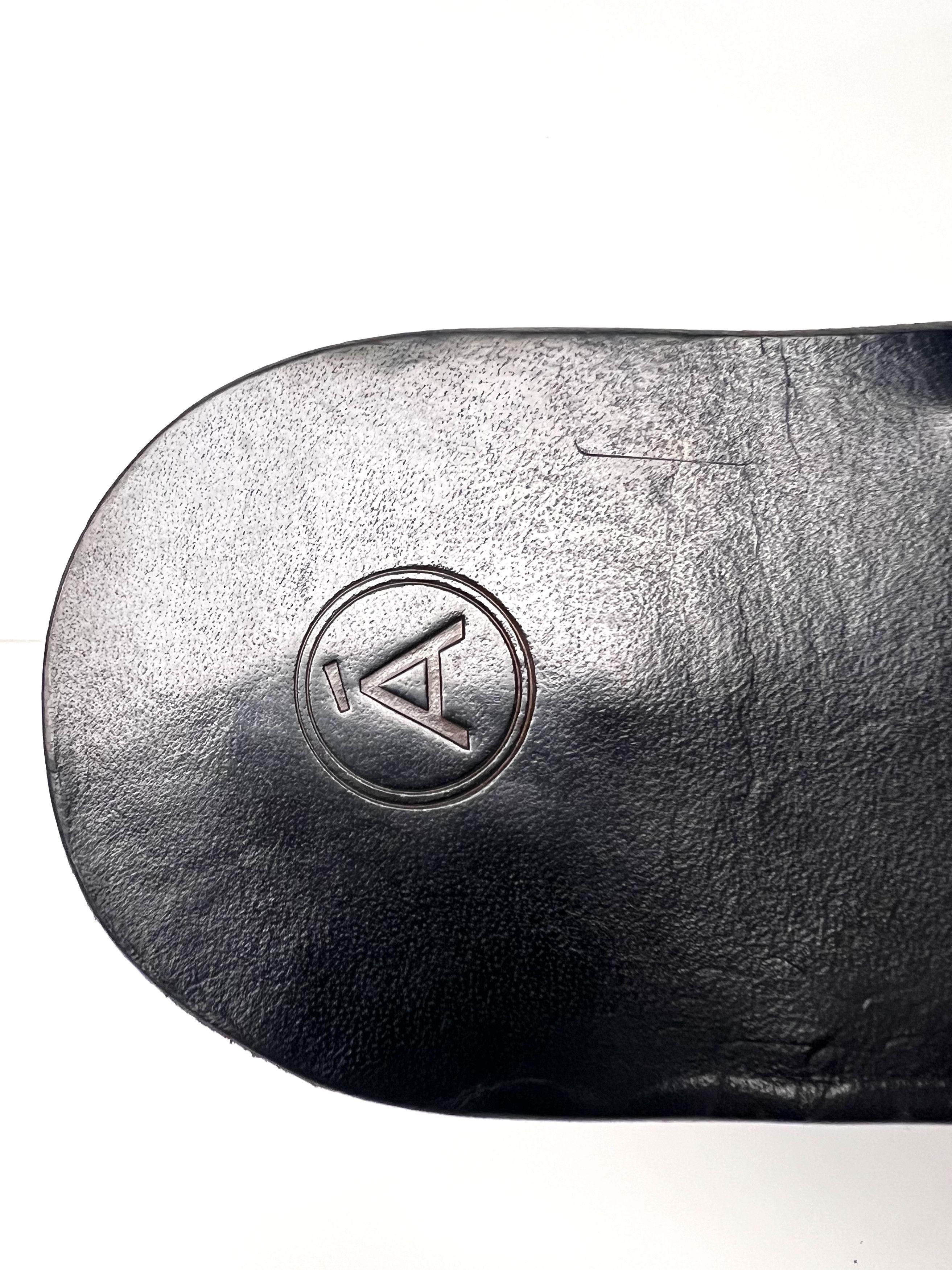 Other ALVARO GONZALEZ BLEU LEATHER HAND MADE SLIDE / SANDAL Size US 11 / EU 44 - 19 Thumbnail
