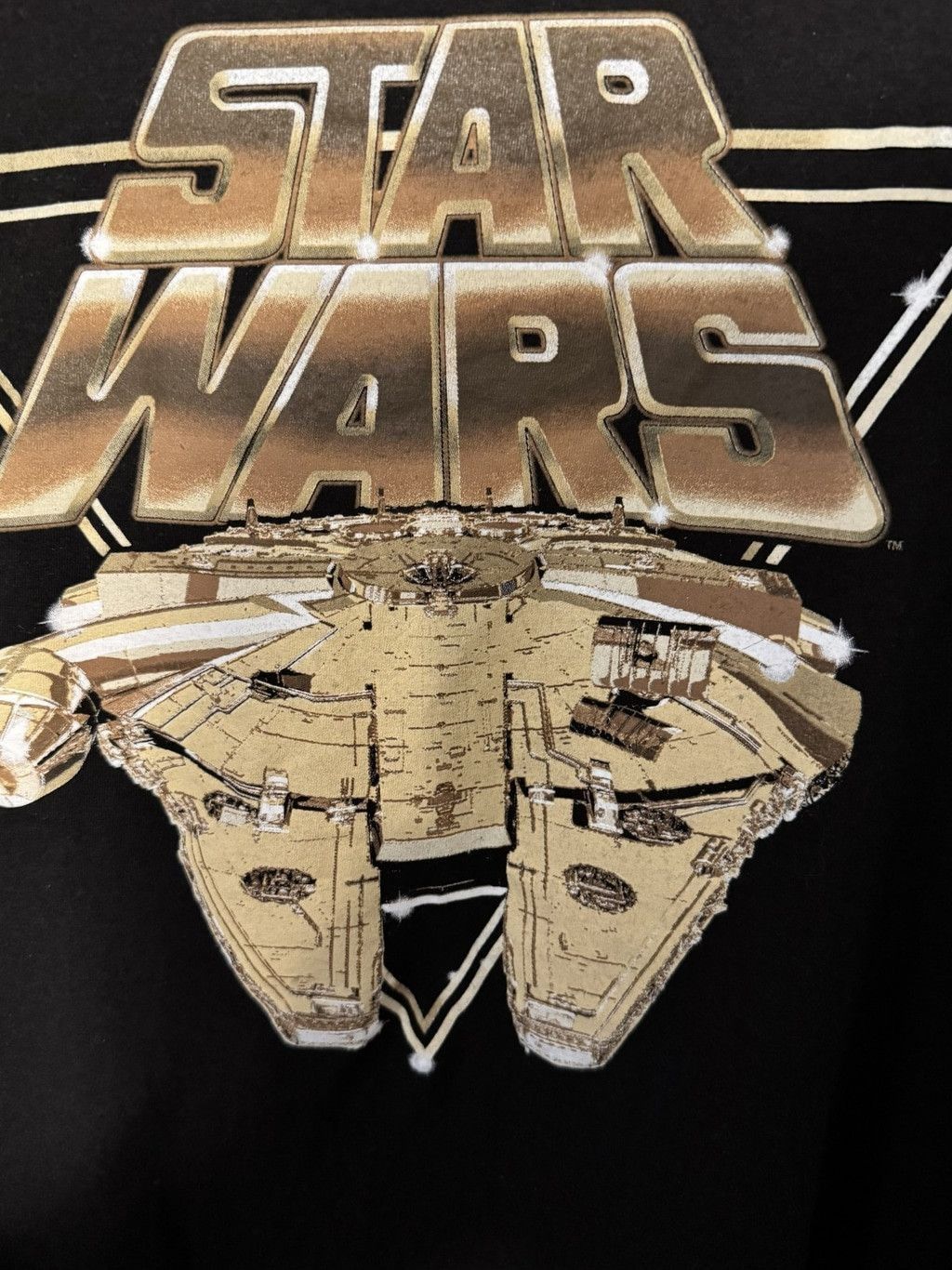 Star Wars Star Wars Logo Millennium Falcon T-Shirt Men Size XXL Black Size US XXL / EU 58 / 5 - 5 Thumbnail