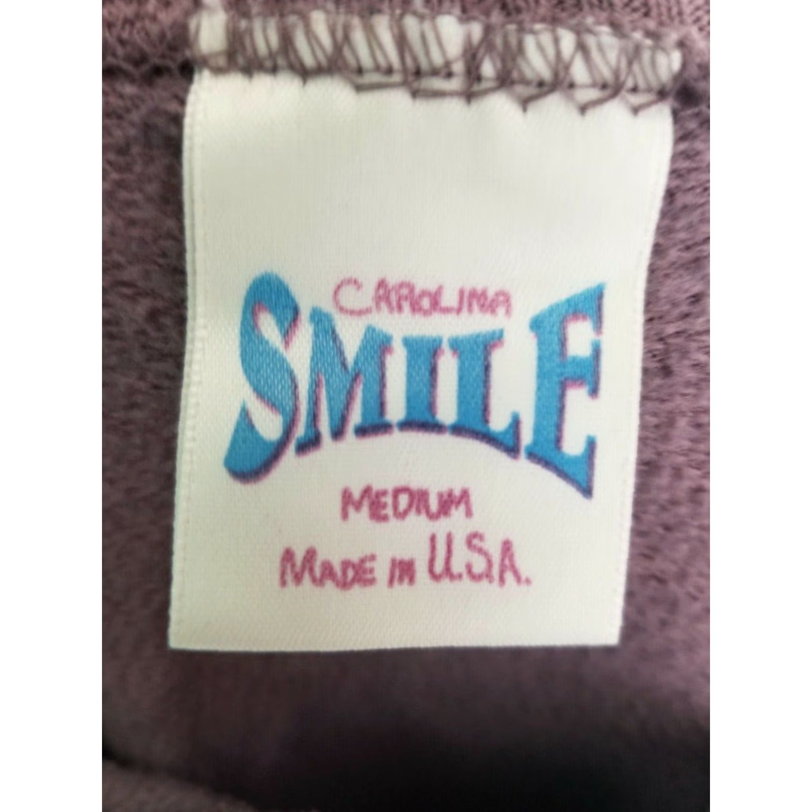 Vintage VINTAGE Smile Carolina Sweatshirt Mens M Purple Embroidered SC Hilton Head 90s Classic Cotton T-Shirt Boy Size US M / EU 48-50 / 2 - 6 Thumbnail