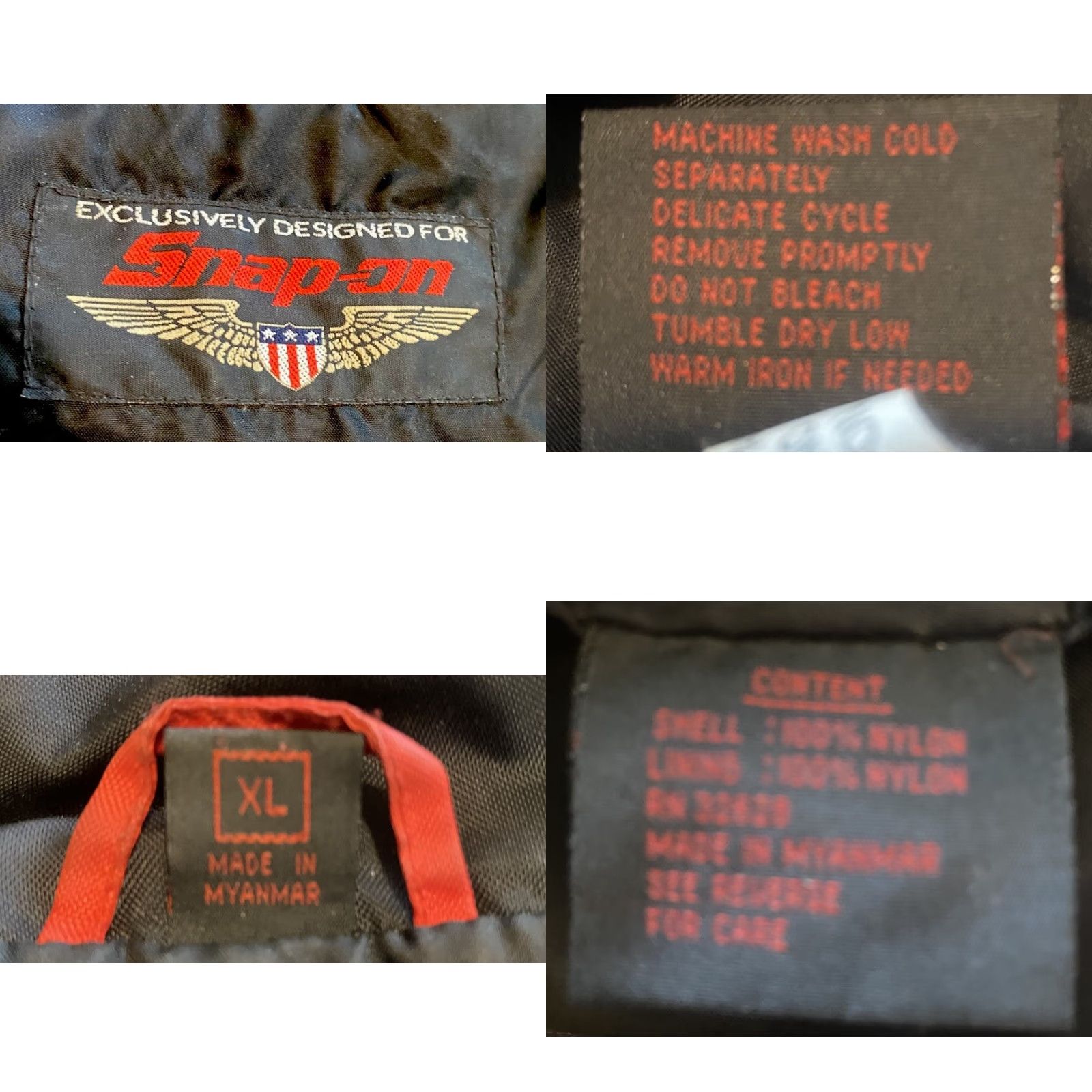 Vintage VINTAGE SnapOn Jacket Men’s XL Black Zip Snap Multiple Pockets Logo Embroidery Size US XL / EU 56 / 4 - 9 Thumbnail
